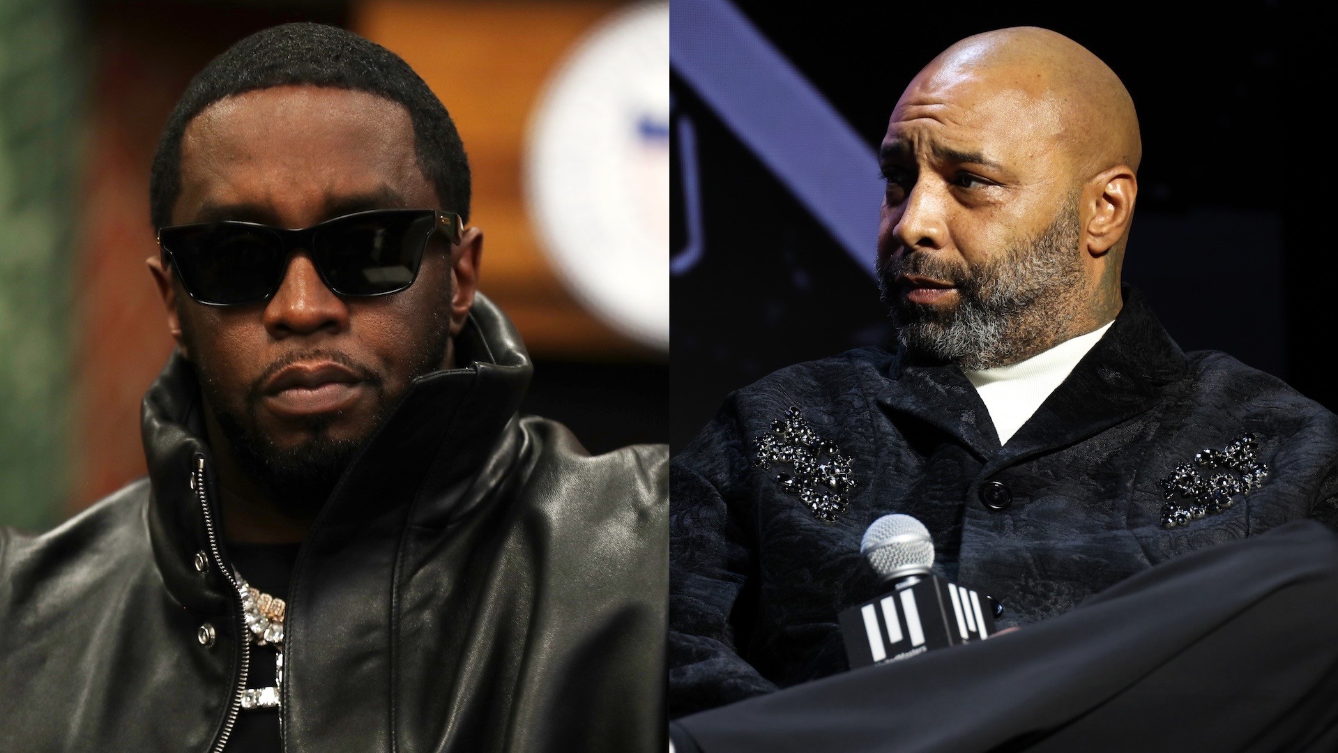 Split image of Diddy and Joe Budden.
