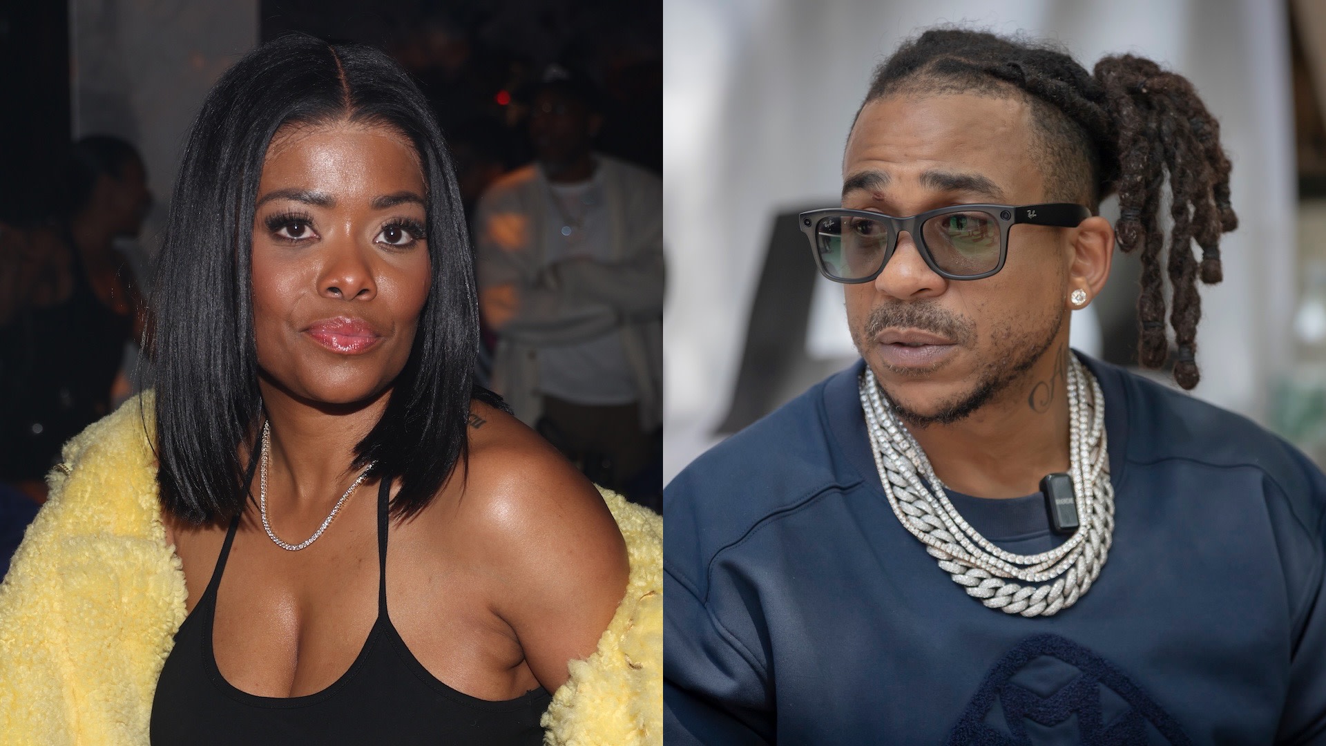 Split image of Karen Civil and Max B.