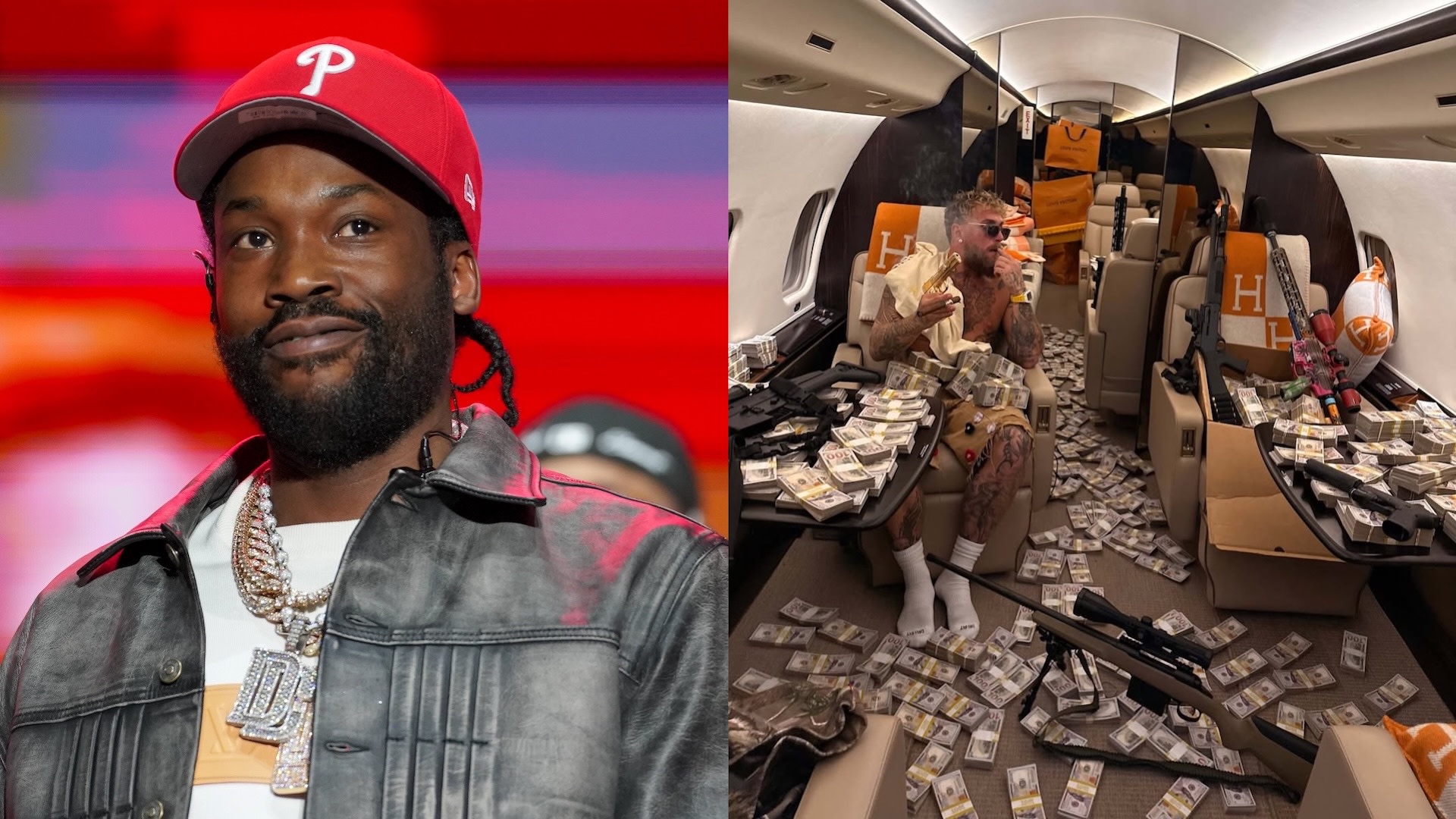 Meek Mill Says He Would Be Investigated If He Posted Jake Paul Guns Photo