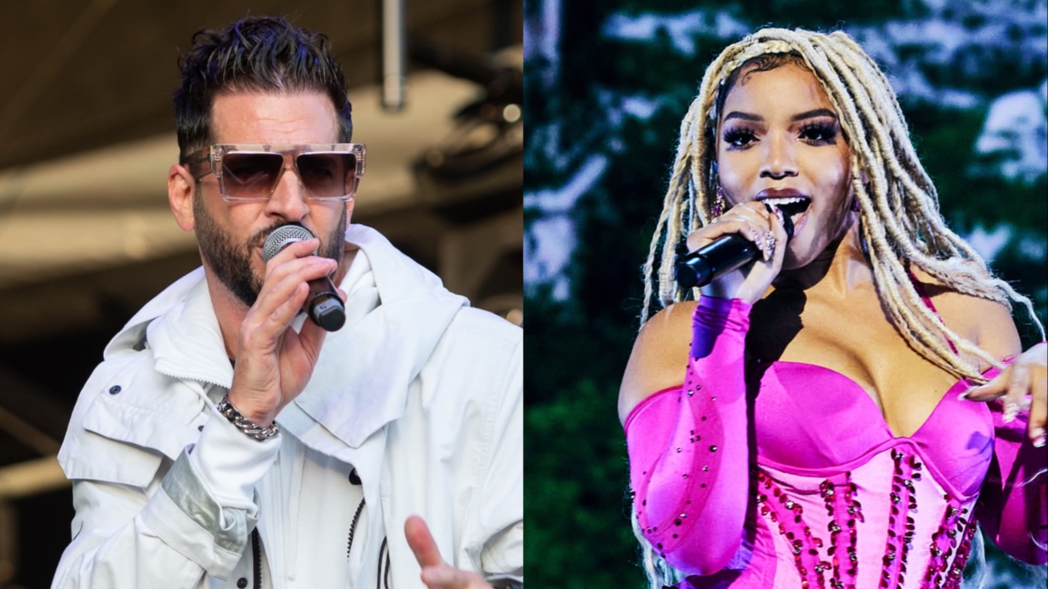 (L-R) Jon B and Chloe Bailey.