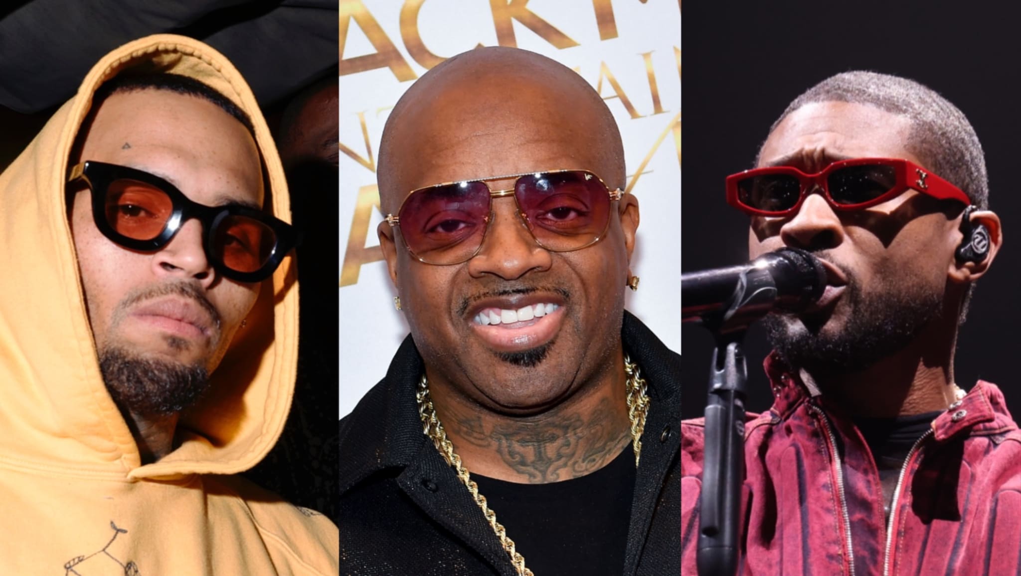 Chris Brown, Jermaine Dupri, and Usher