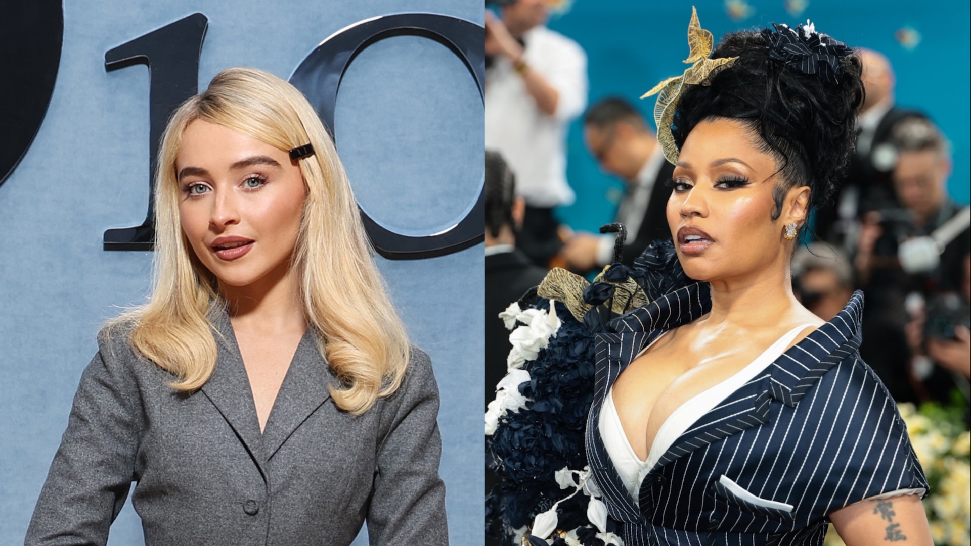 Sabrina Carpenter and Nicki Minaj Appear to Tease Collaboration
