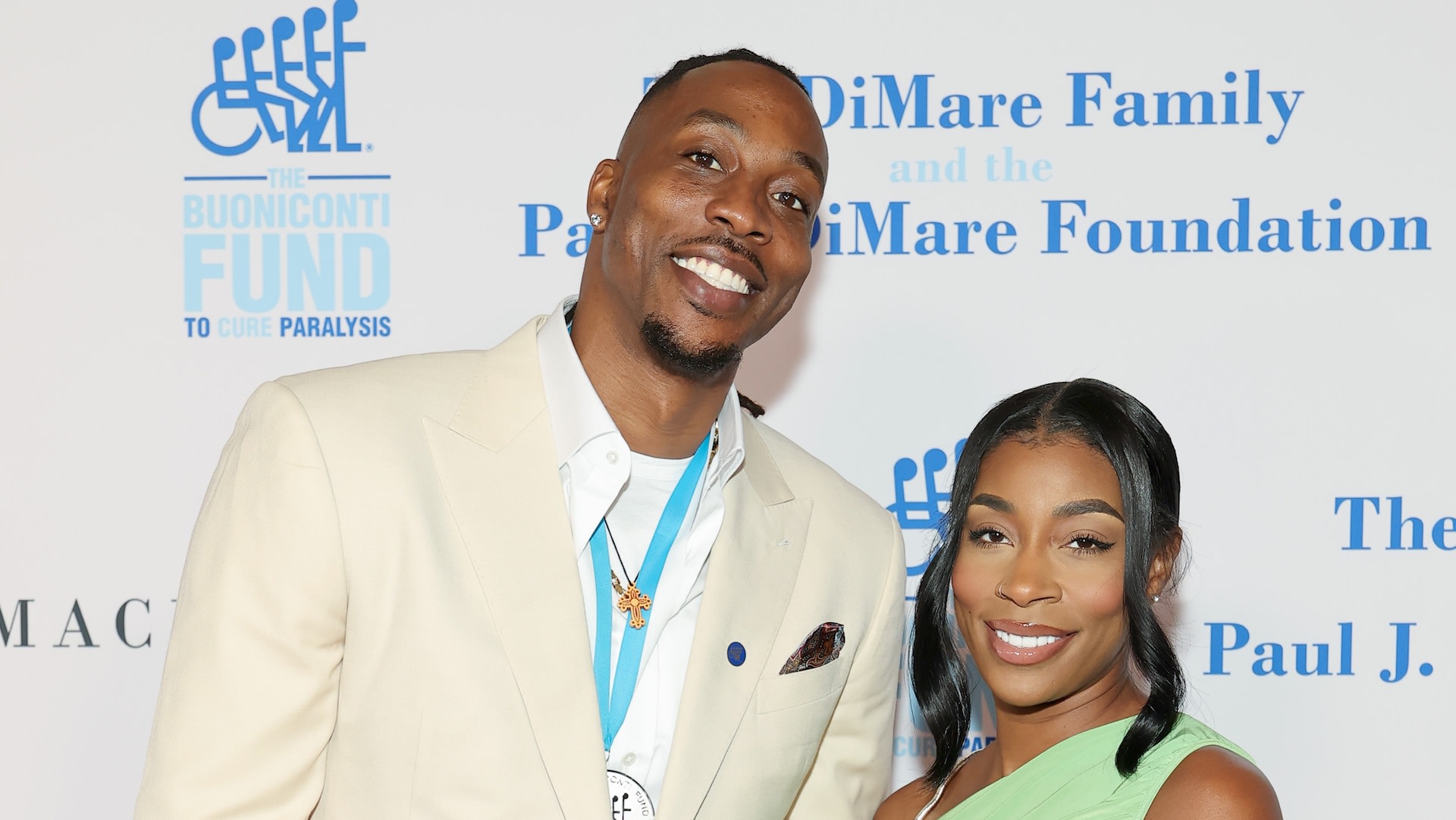 NEW YORK, NEW YORK - SEPTEMBER 29: (L-R) Dwight Howard and Amber Rose Howard attend The Buoniconti Fund to Cure Paralysis’ 40th Annual Great Sports Legends Dinner, at the Hilton Midtown. The event raises the much-needed funds for The Buoniconti Fund, the fundraising arm of The Miami Project to Cure Paralysis, a designated Center of Excellence at the University of Miami Miller School of medicine and the world’s premier spinal cord injury research center. (Photo by Mike Coppola/Getty Images for The Buoniconti Fund To Cure Paralysis)

