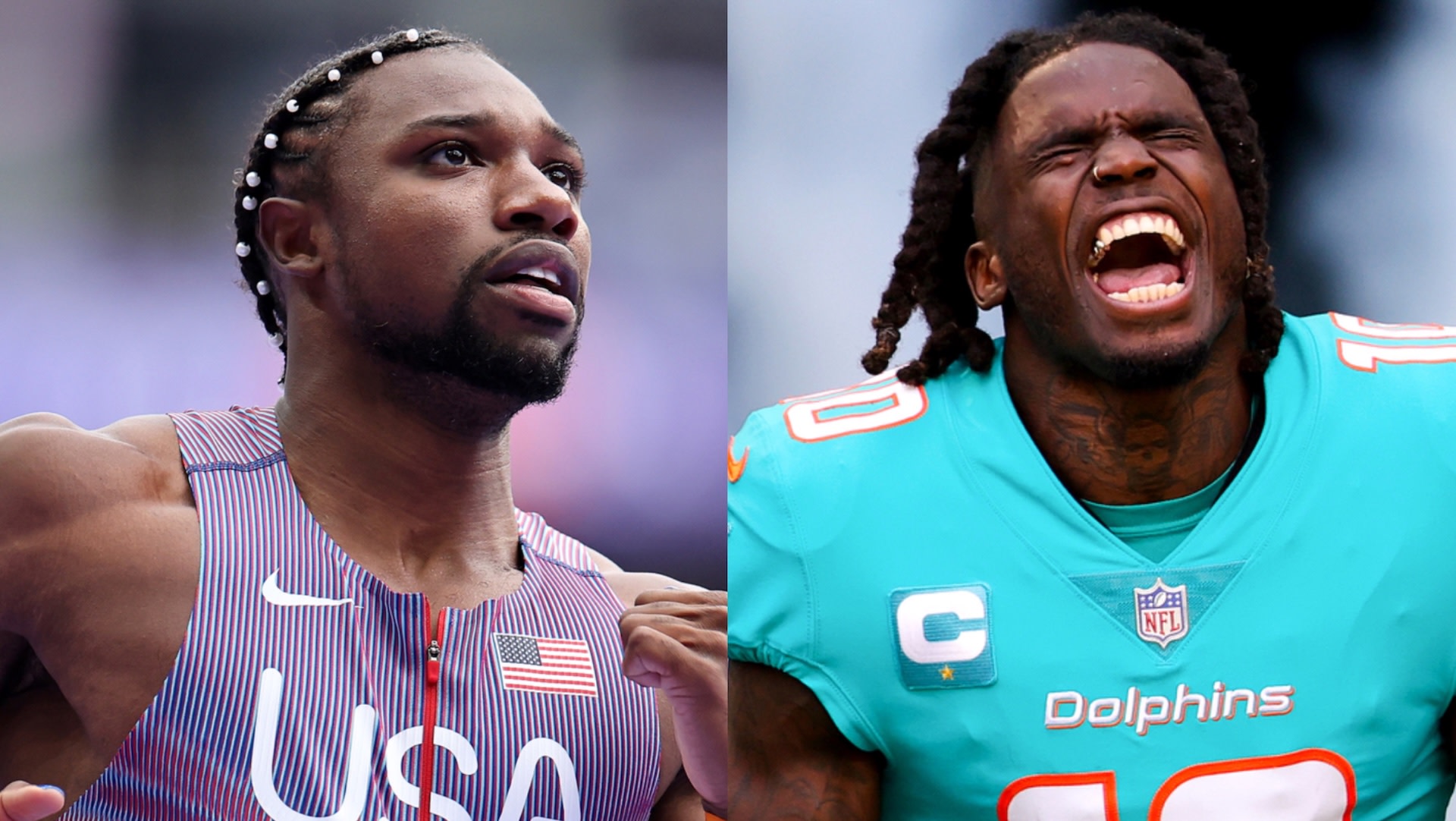 Noah Lyles and Tyreek Hill