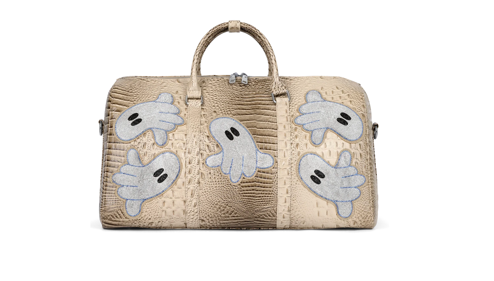 WNTD Apparel Ghost Gem Duffle Bag in Snake Skin: How to Buy