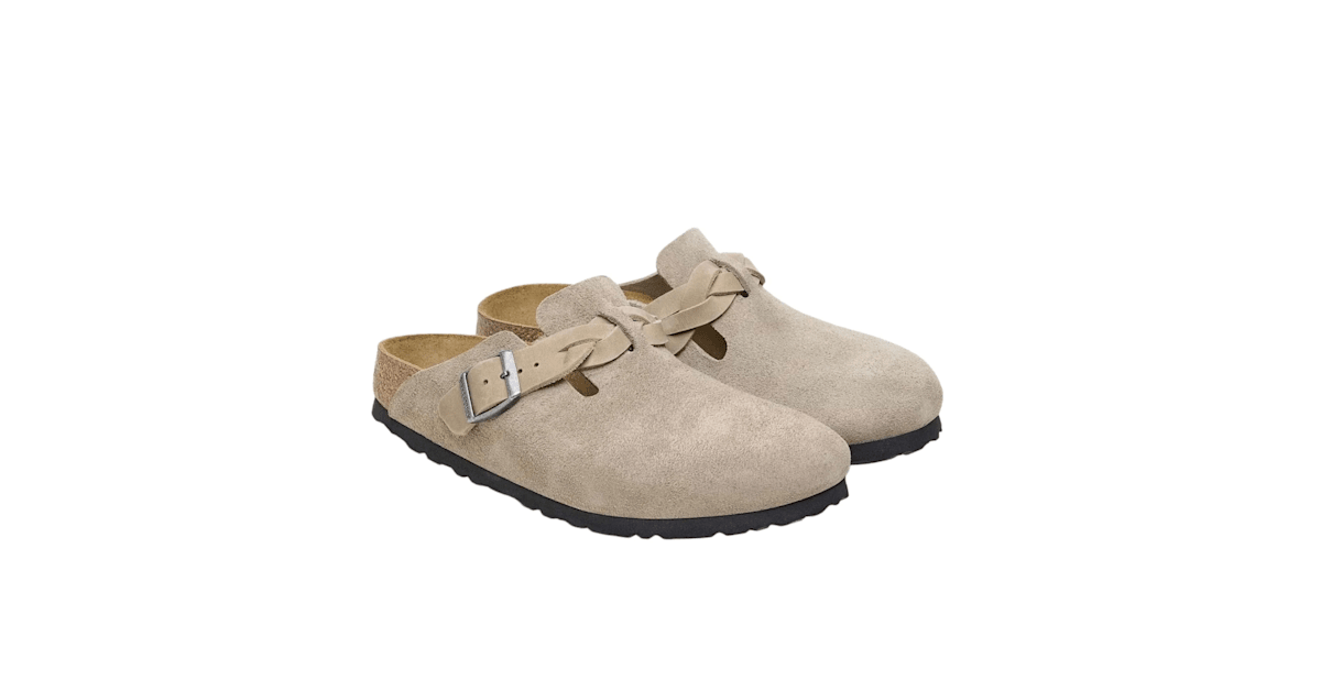 Birkenstock Women’s Boston Braided Suede Clog Is Available on Complex