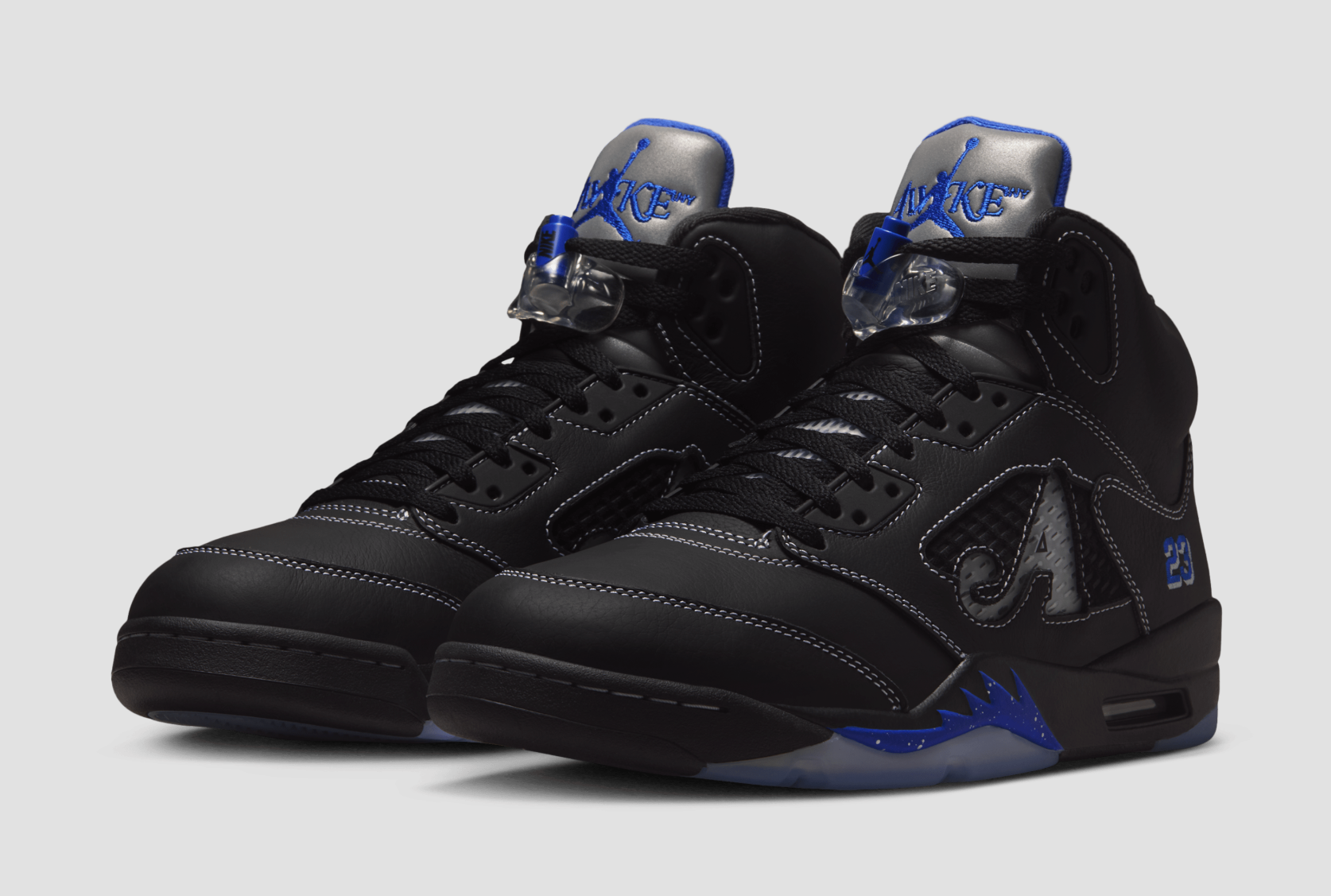 Awake NY × Nike Air Jordan 5 Duty-free US) Awake NY x Jordan 5 Black “Racer Blue” Size US