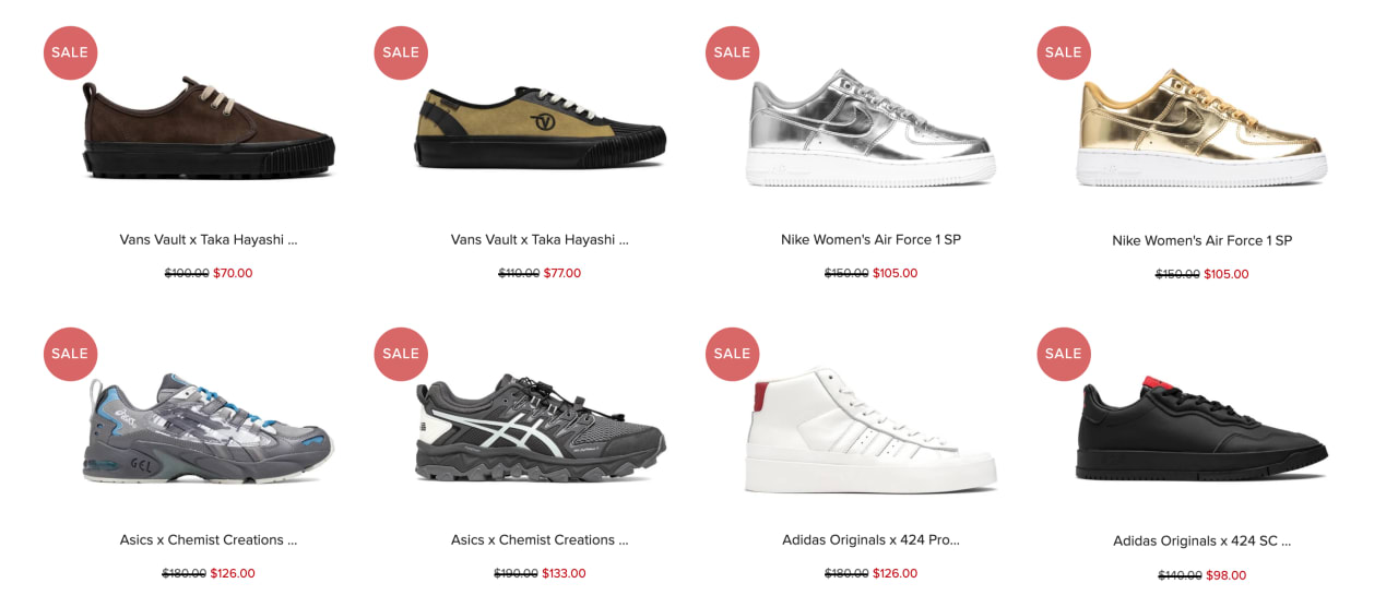 10 Sneaker Online With The Best Sale Sections |