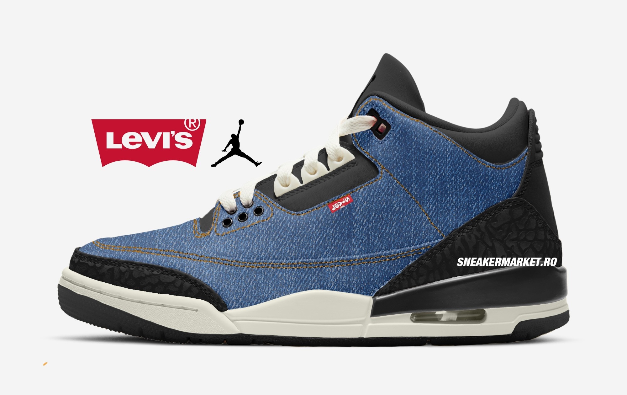 <div>Levi's x Air Jordan 3 Collab to Release in Spring 2026</div>