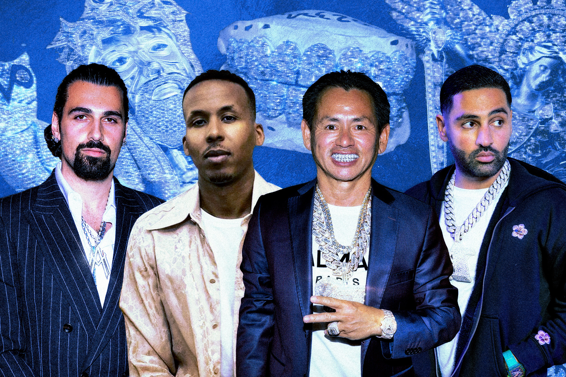Some of the top celebrity jewelers in the world right now include Alex Moss, Gerard Alexander of Saint Jewels, Johnny Dang, and A Jewellers.