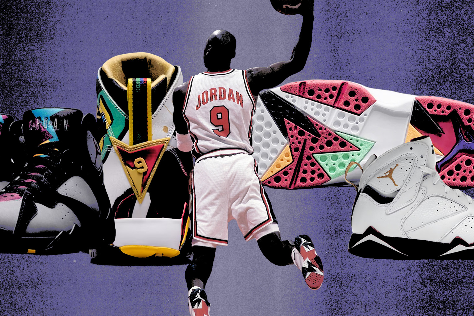 Air Jordan 7 'Bordeaux,' Air Jordan 7 'Miro,' Air Jordan 7 'Hare,' Air Jordan 7 'Cardinal'