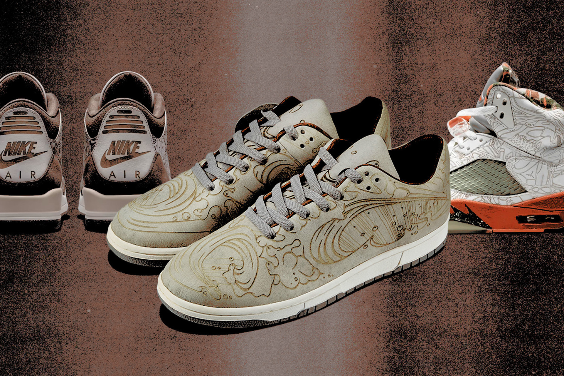 Air Jordan 3 'Laser, Chris Lundy x Nike Dunk Low 'Wave Laser,' Air Jordan 5 'Laser'