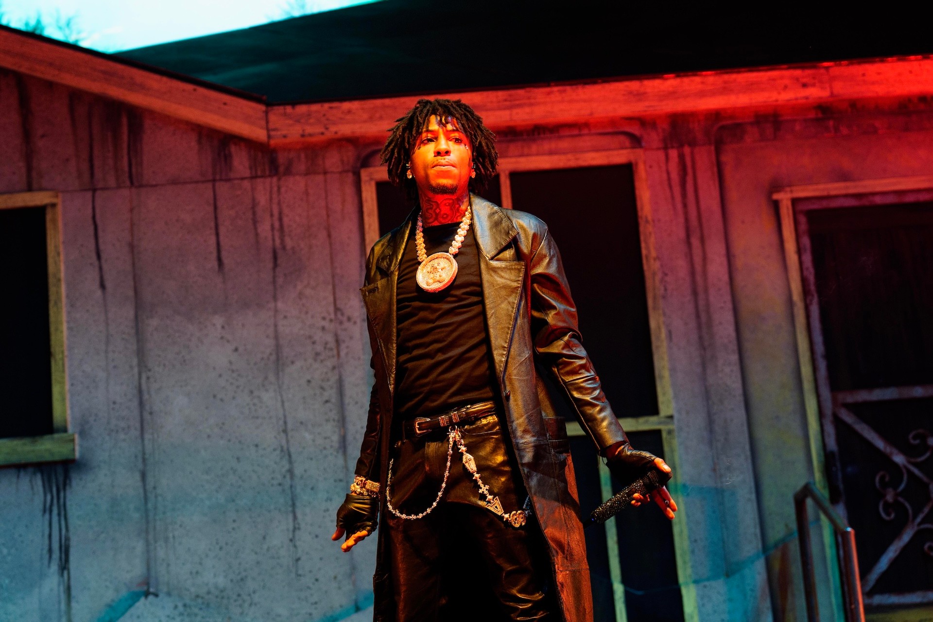 NBA YoungBoy performs during the MASA TOUR at Smoothie King Center on October 19, 2025 in New Orleans, Louisiana. 