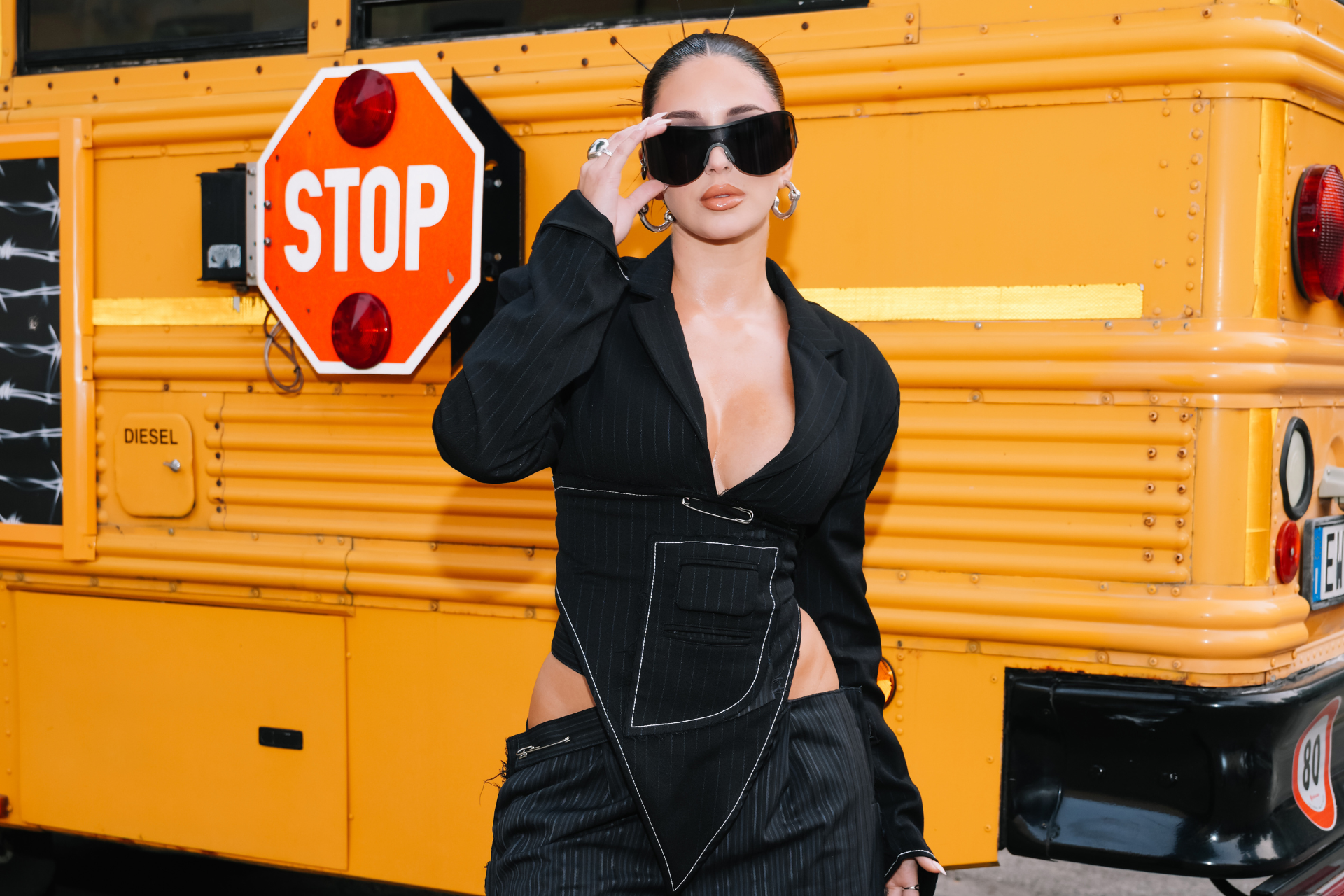 Camilla Araujo attends the PDF fashion show during the Milan Menswear Spring/Summer 2026 Fashion Week on June 20, 2025 in Milan, Italy. 