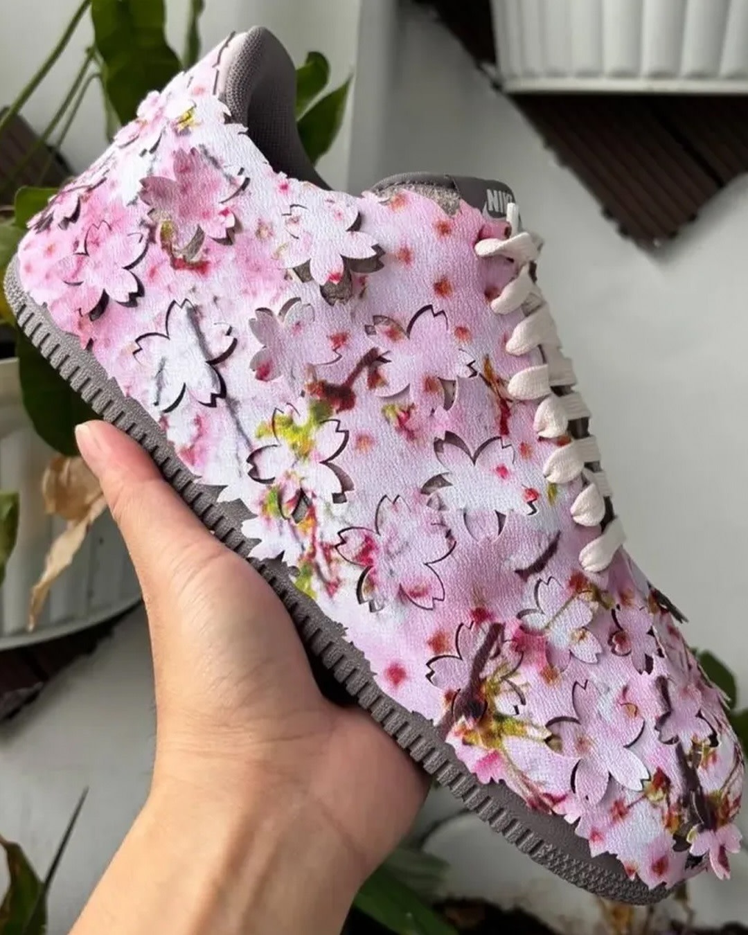 This Nike Air Force 1 Has a Cherry Blossom Shroud