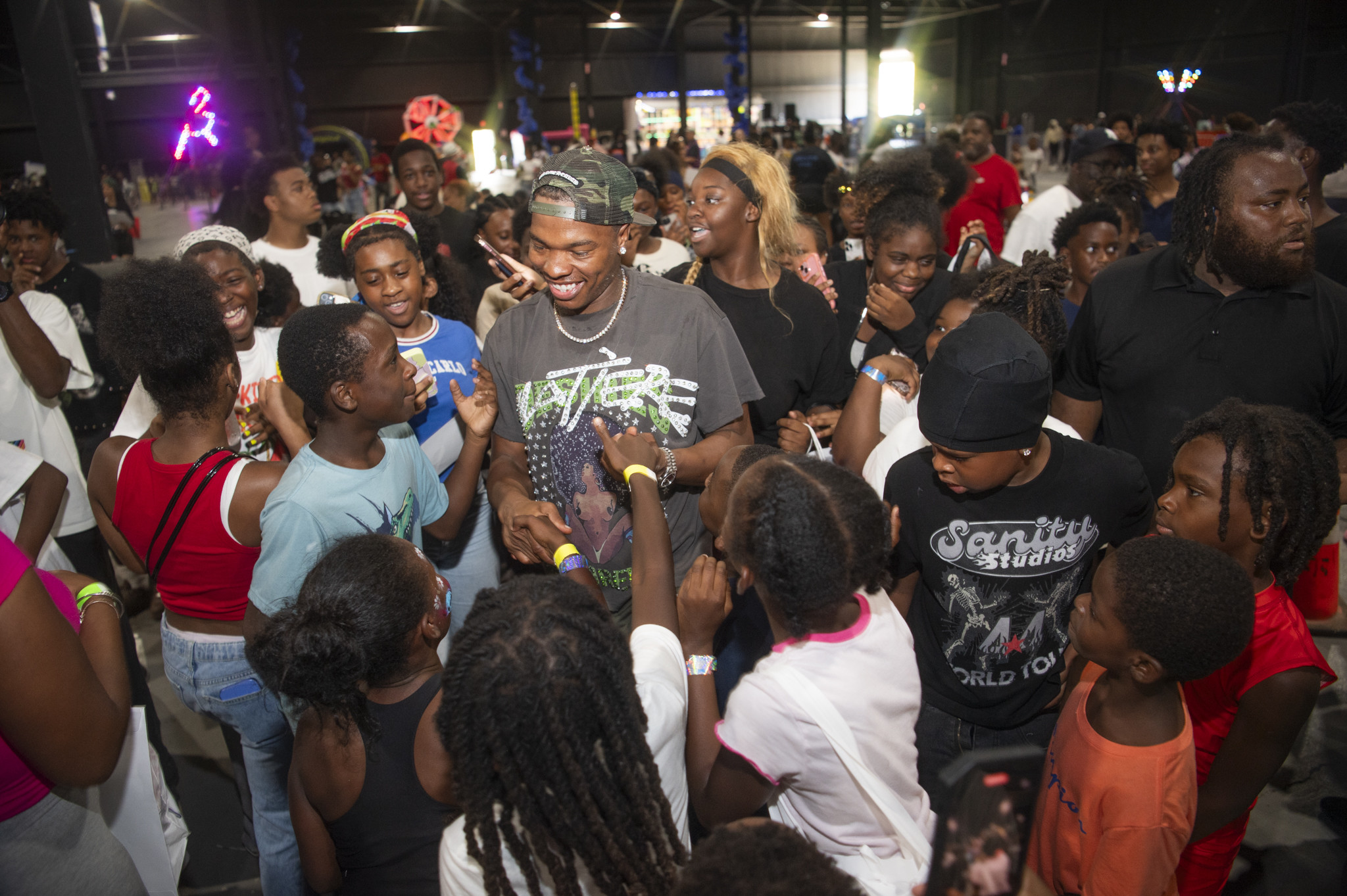 The rapper Lil Baby at his Annual Back to School Fest in Atlanta.