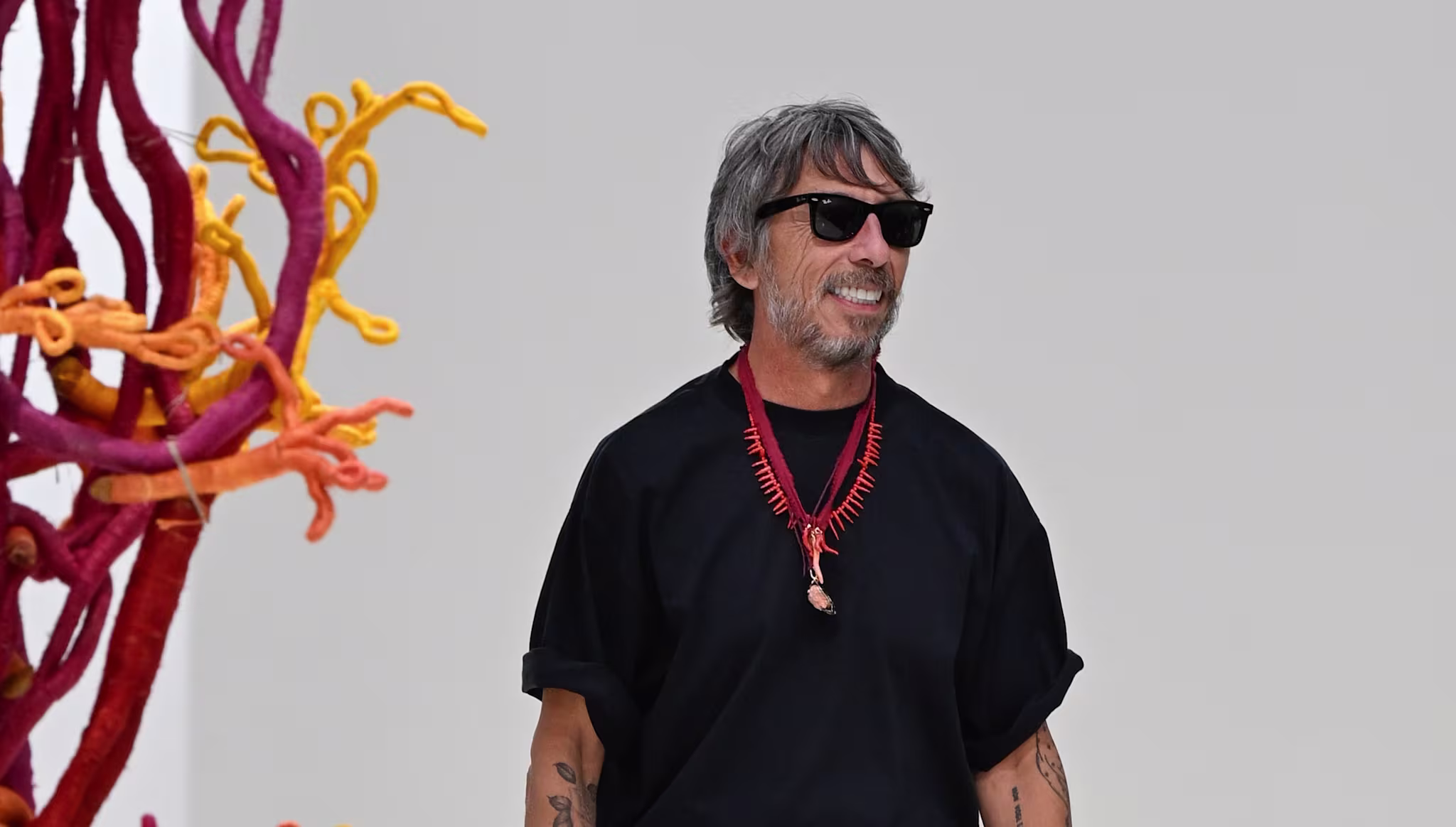 Pierpaolo Piccioli on the runway at the Balenciaga fashion show as part of RTW Spring/Summer 2027 held at Tennis Club de Paris on October 01, 2026 in Paris, France. 