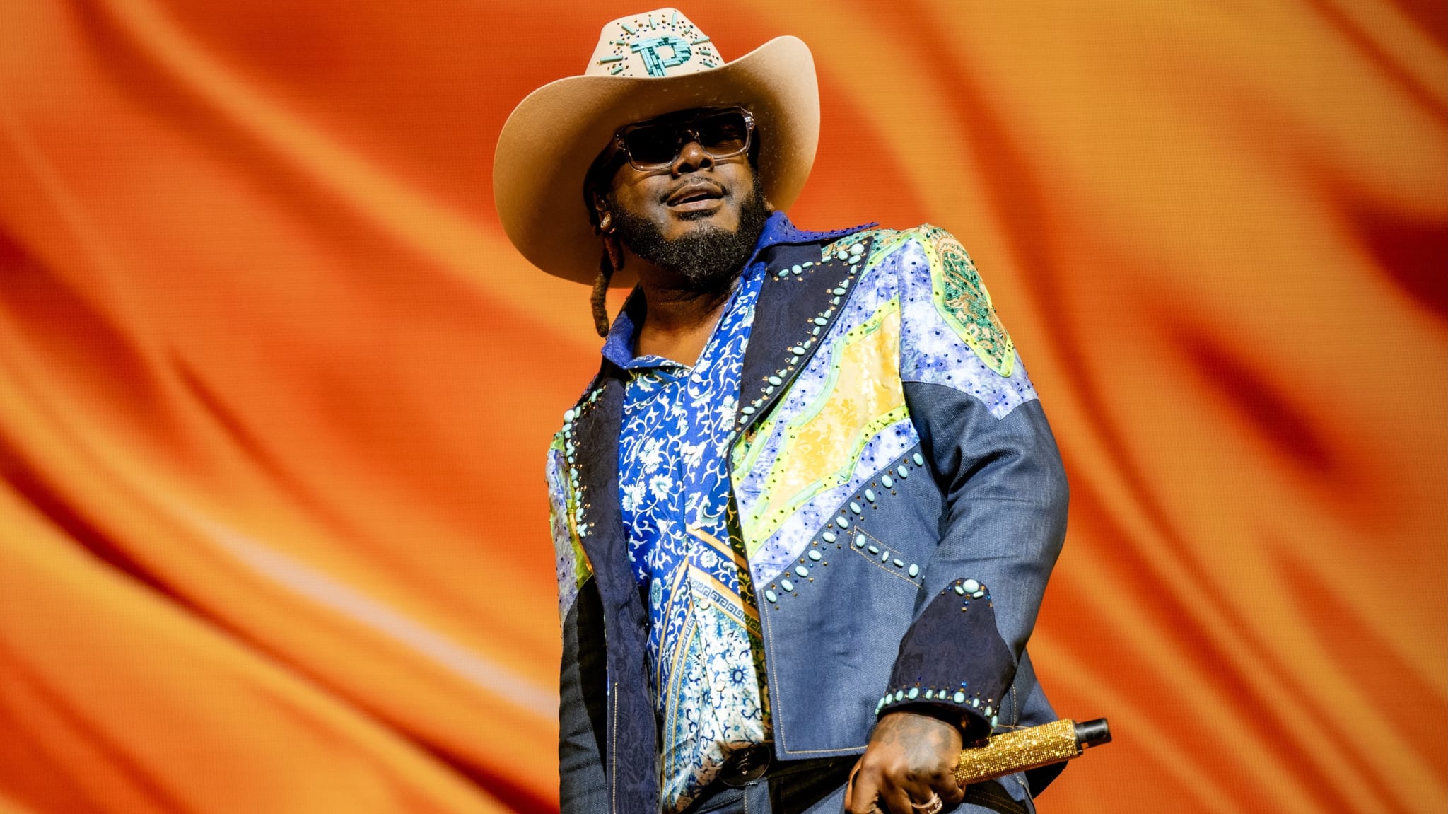 T-Pain performing at Stagecoach Festival in April, 2025.