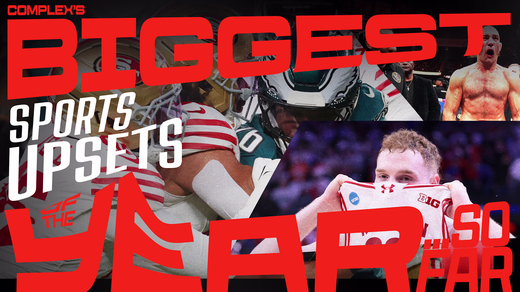 Sean Strickland, the Wisconsin. mens basketball team, and the Philadelphia Eageles were part of some of the biggest upsets in sports this year. 