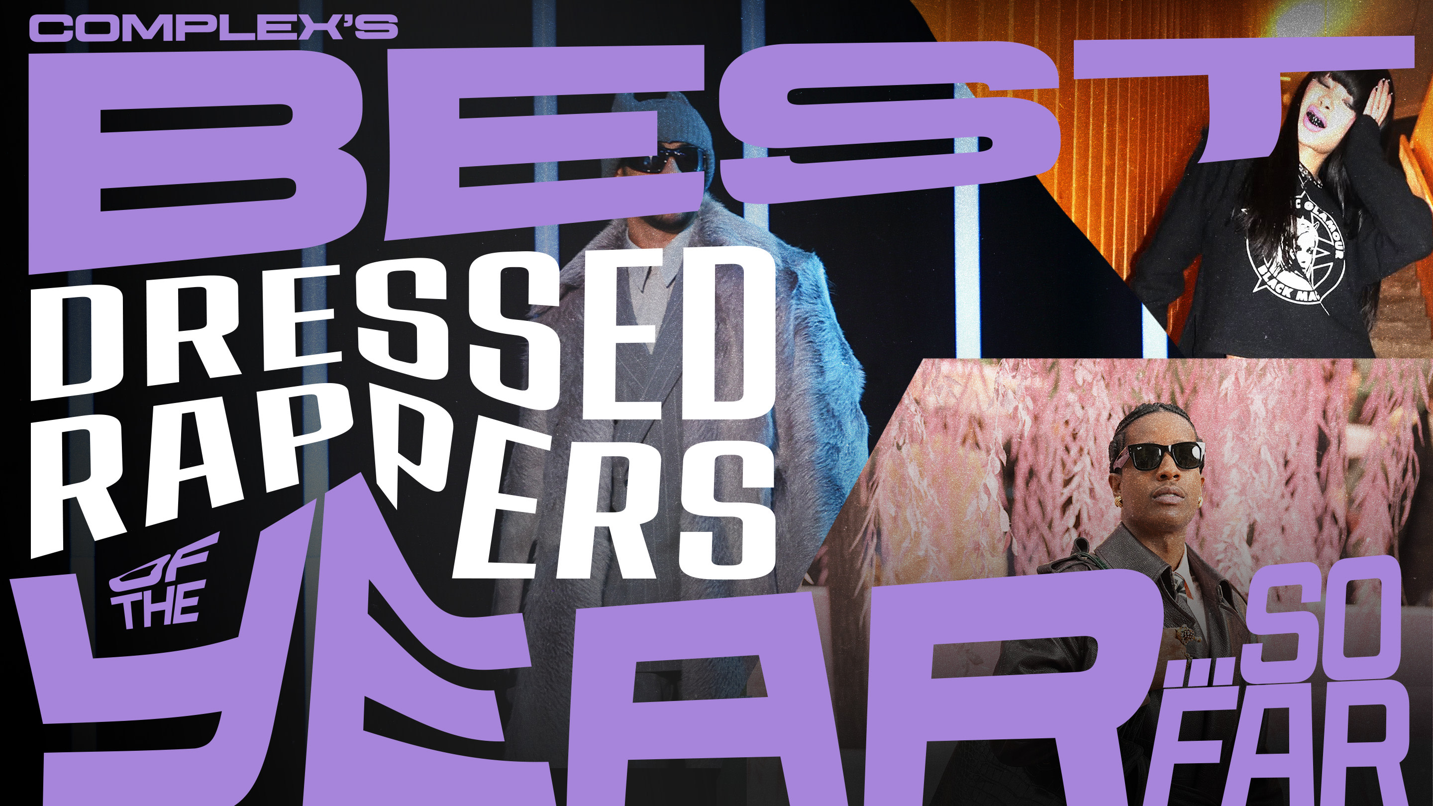 The best dressed rappers of 2026, so far, include Bad Bunny, Molly Santana, and ASAP Rocky.