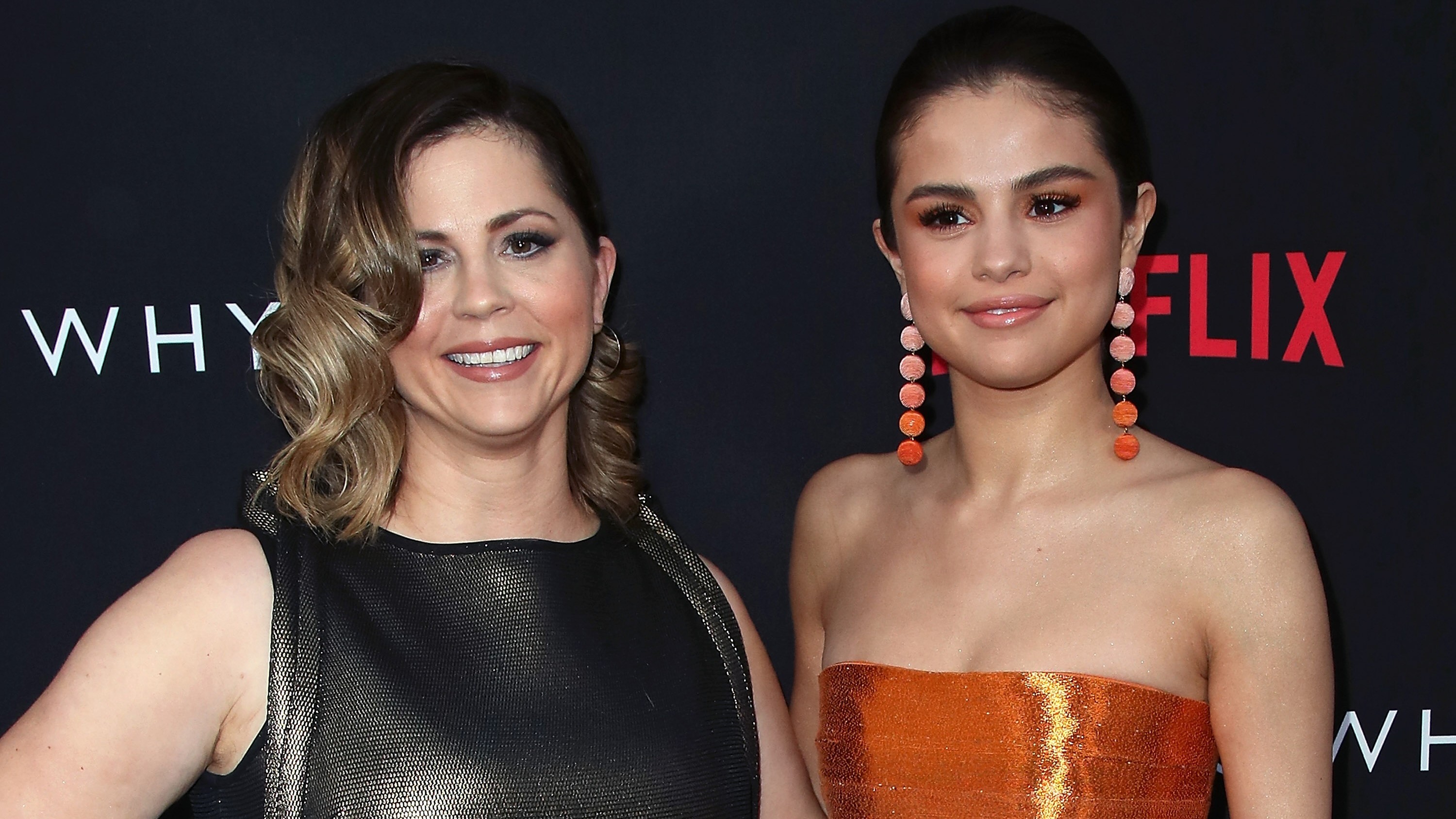 (L-R) Mandy Teefey and Selena Gomez.
