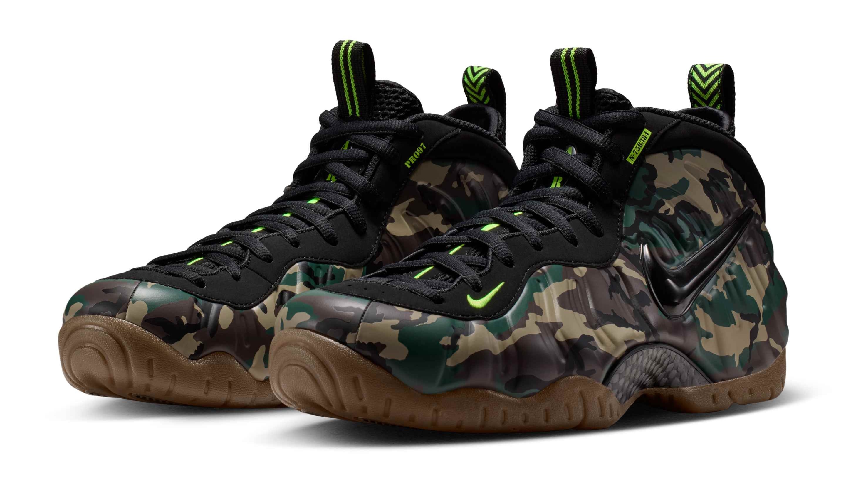 'Green Camo' Nike Foamposite Pro 