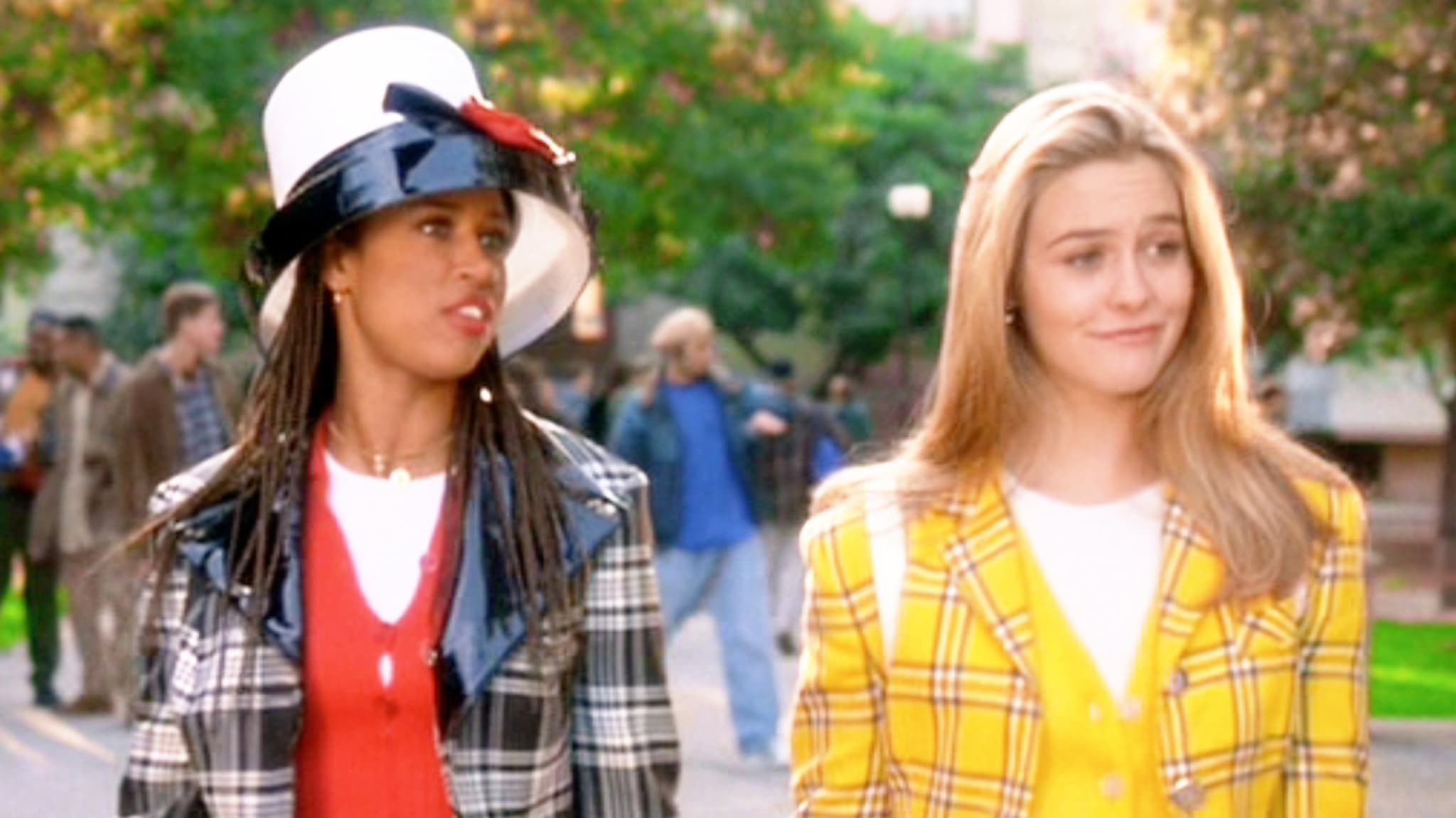 : The movie "Clueless", written and directed by Amy Heckerling. Seen here from left, Stacey Dash (as Dionne Davenport), and Alicia Silverstone (as Cher Horowitz).