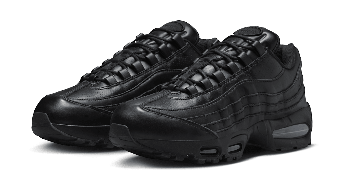 Triple Black' Nike Air Max 95 Big Bubble Releases Soon