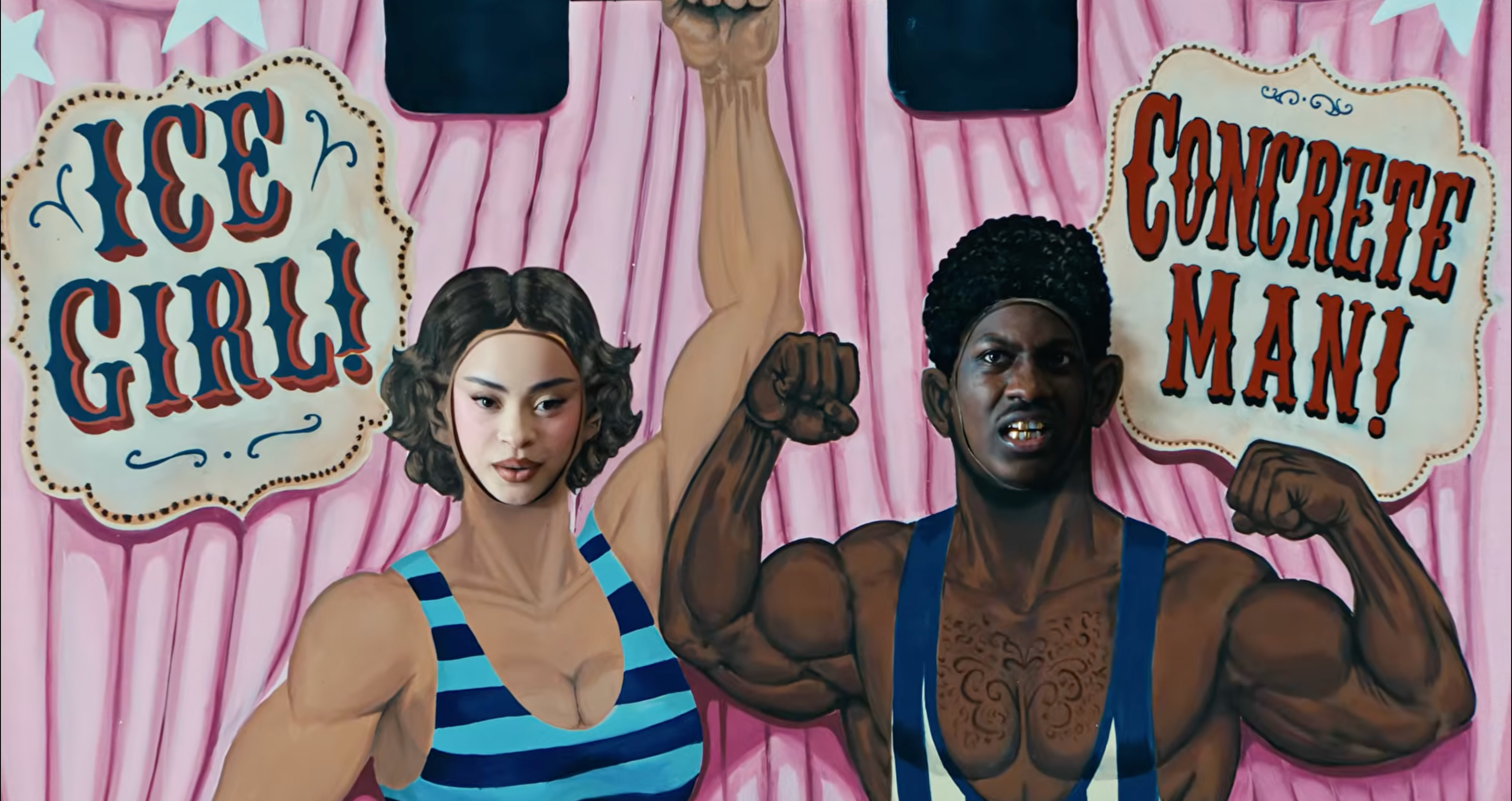 Ice Spice and Lil Yachty in the video for "Out My Face."