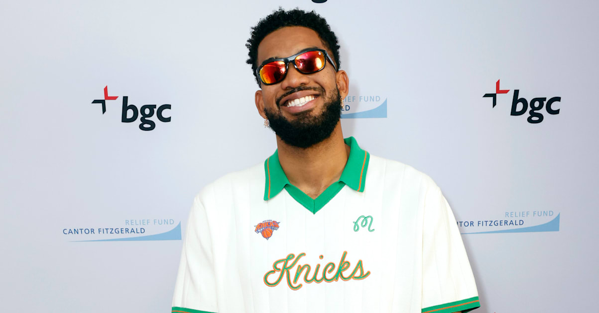 Karl-Anthony Towns Rocks One-of-One Knicks Championship Jacket on ‘SNL’
