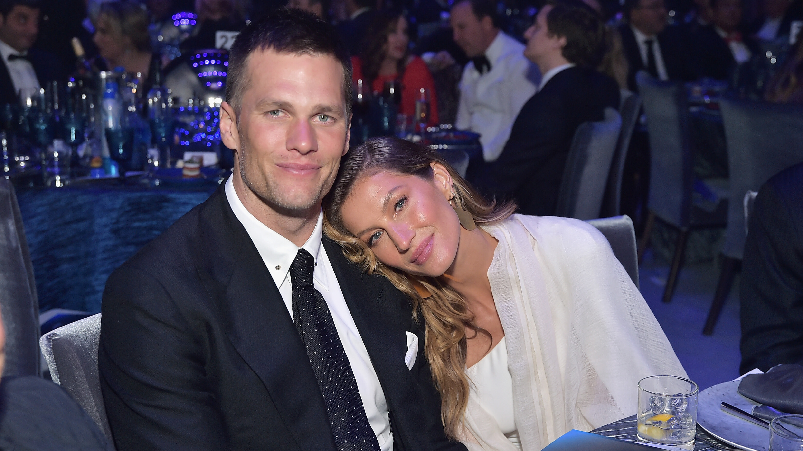 Tom Brady and Gisele Bündchen attend the UCLA IoES honors Barbra Streisand and Gisele Bündchen at the 2019 Hollywood for Science Gala on February 21, 2019 in Beverly Hills, California.