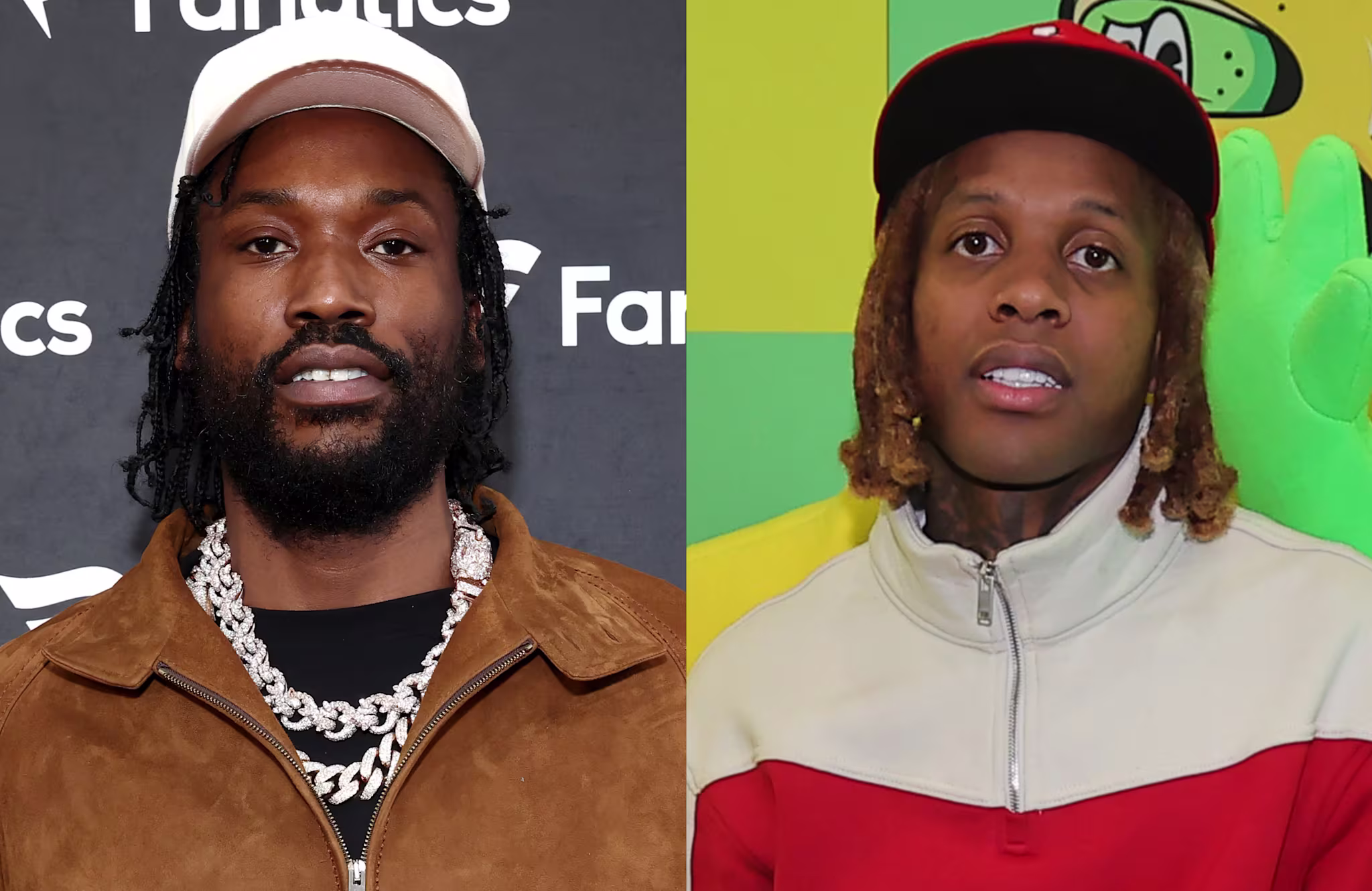 (L-R) Meek Mill and Lil Durk.