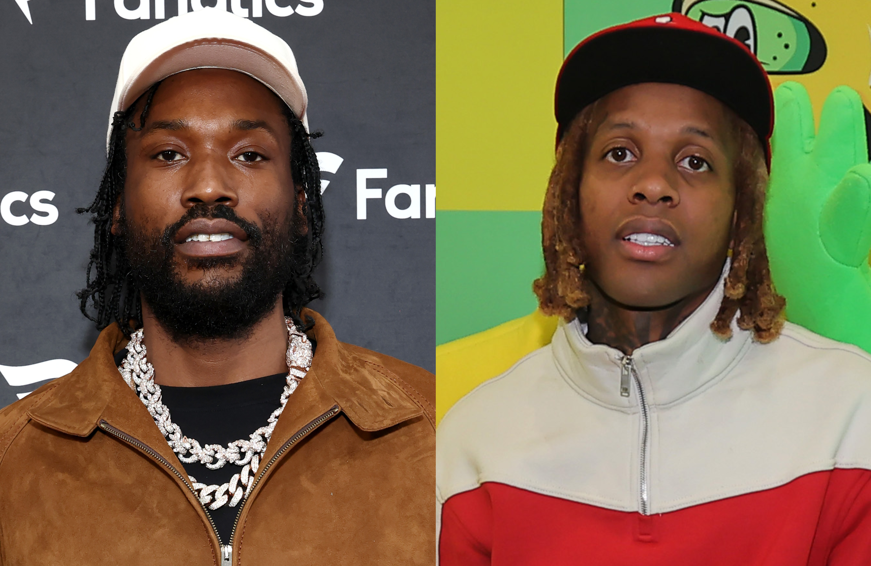 (L-R) Meek Mill and Lil Durk.