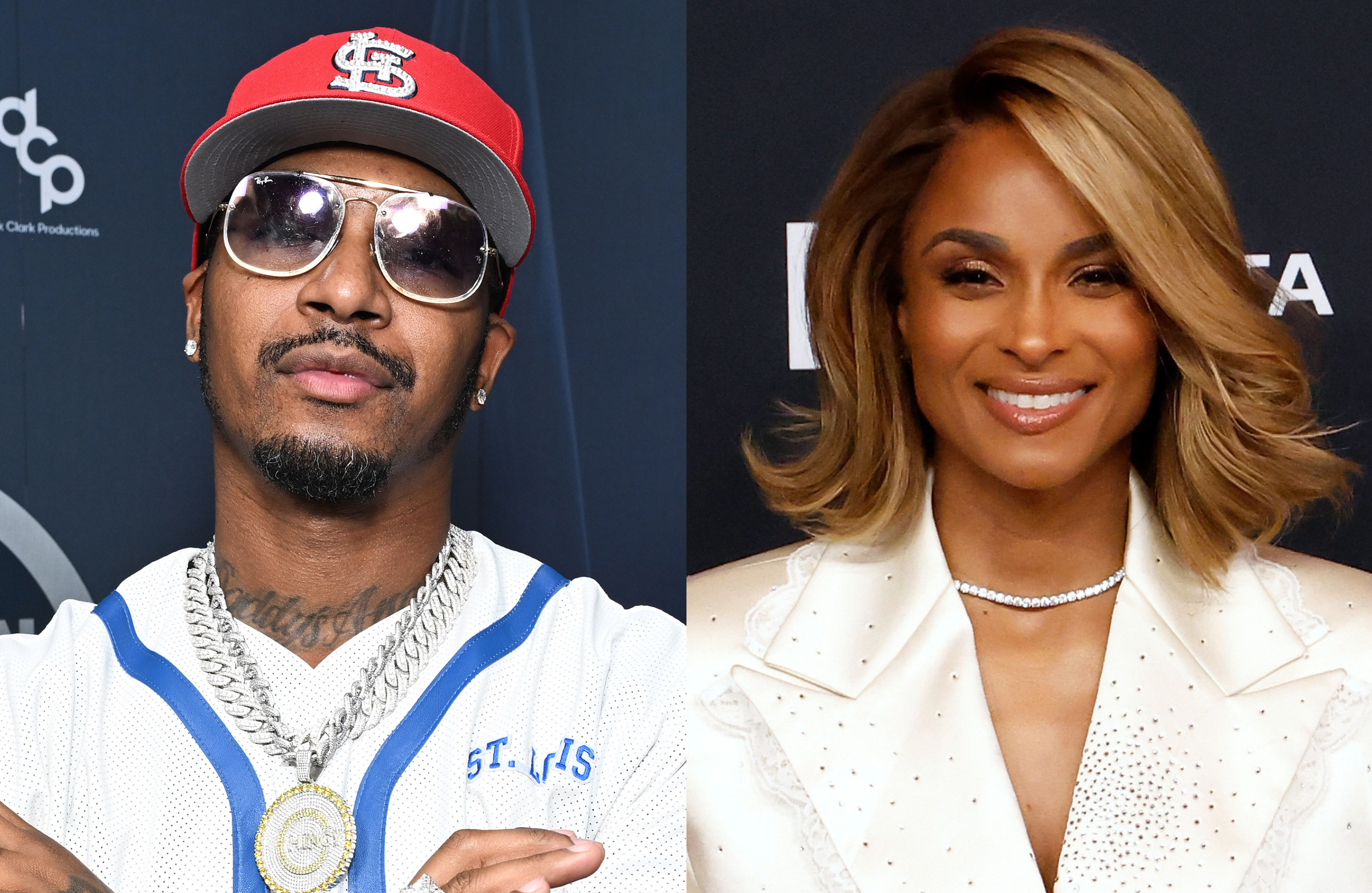(L-R) Chingy and Ciara.