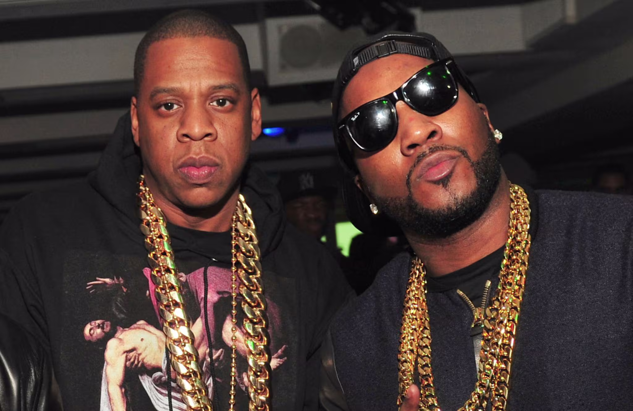 (L-R) Jay-Z and Jeezy.