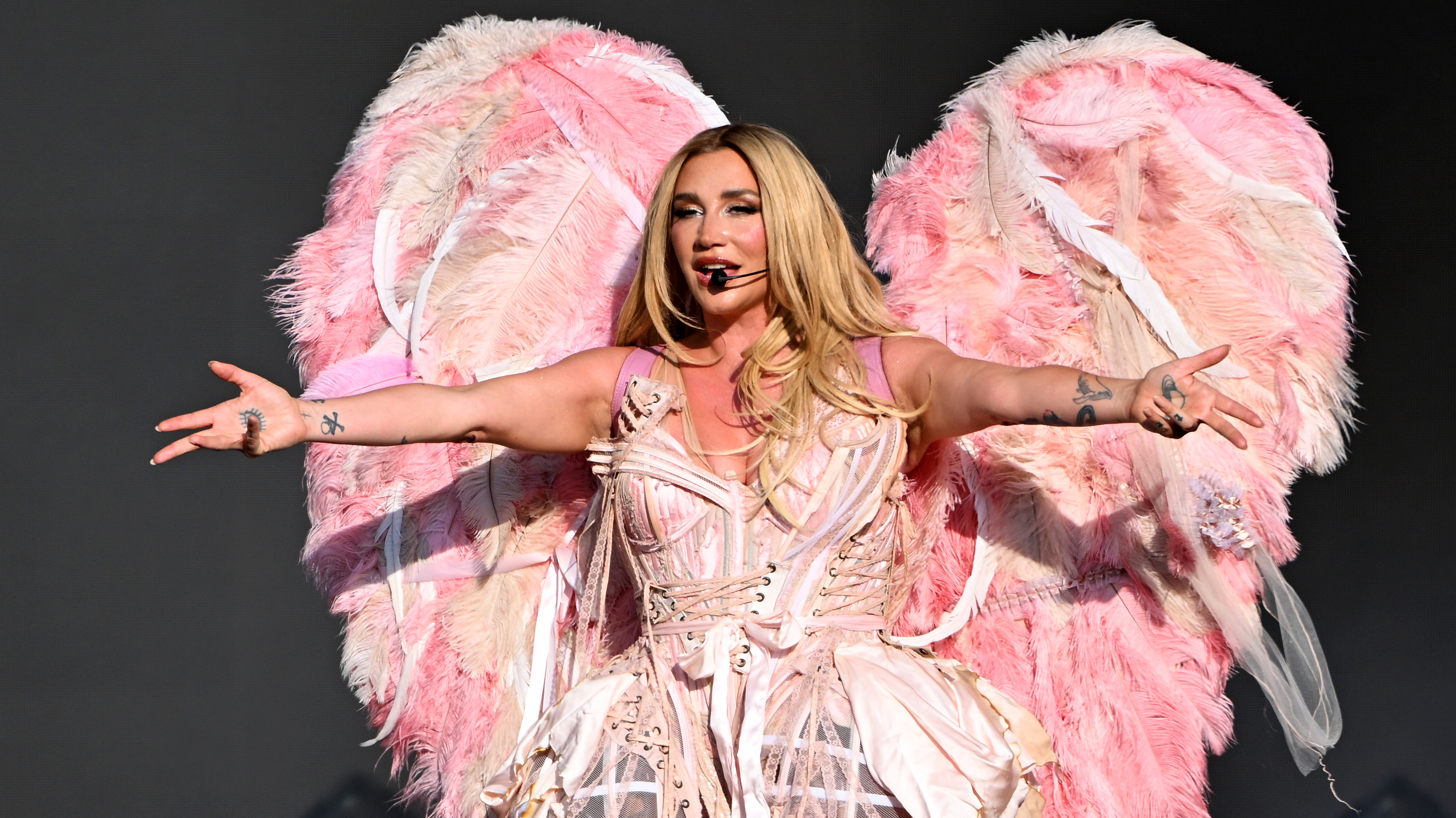 Kesha performs during BST Hyde Park 2026 at Hyde Park on July 10, 2026 in London, England.