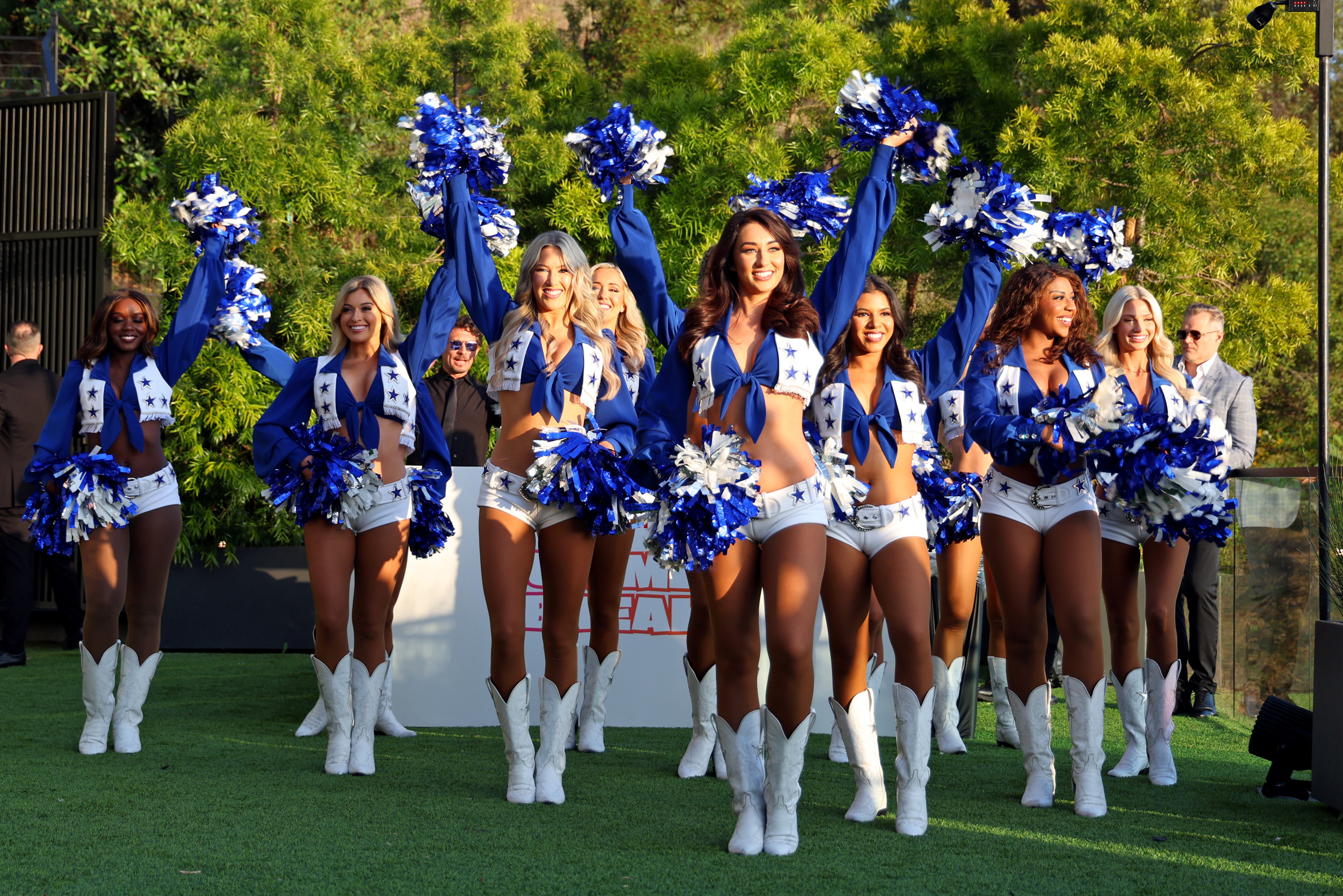 Dallas Cowboys Cheerleaders perform during Netflix Summer Break on May 30, 2024 in L.A.