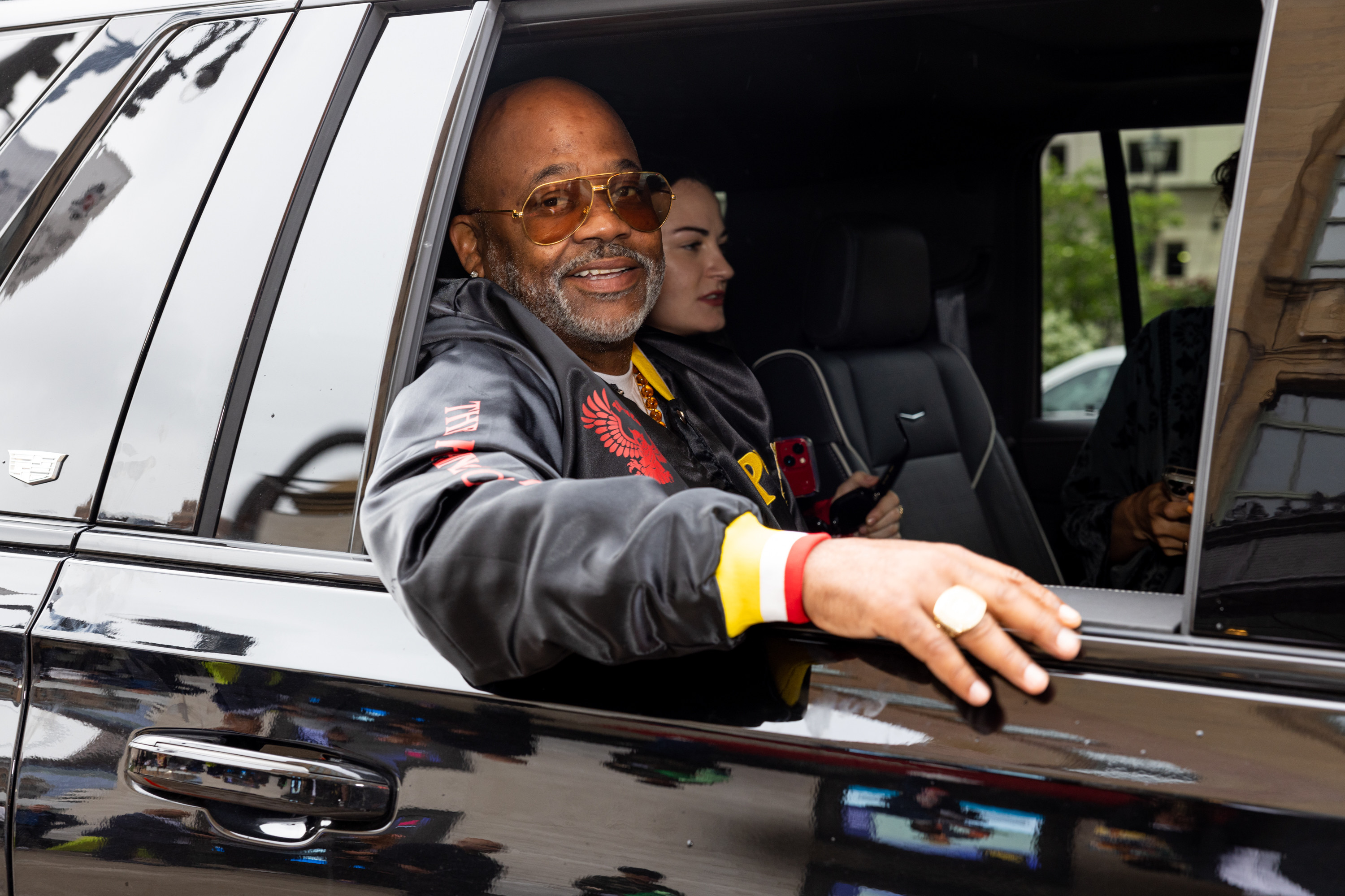 Entrepreneur/Director Damon Dash arrives at "The Prince Of Detroit" Detroit Premiere at Detroit Music Hall on June 23, 2023 in Detroit, Michigan. 