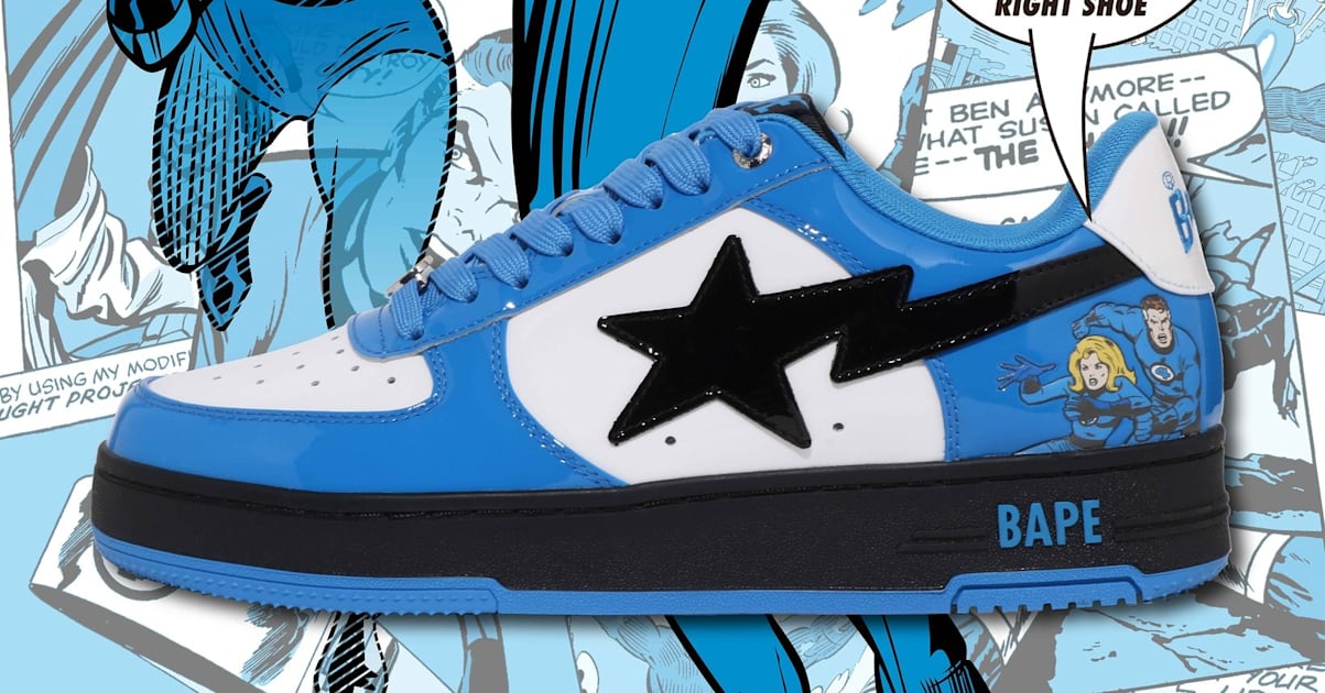 New Marvel x Bape Sta 'Fantastic Four' Colorways Release This Week
