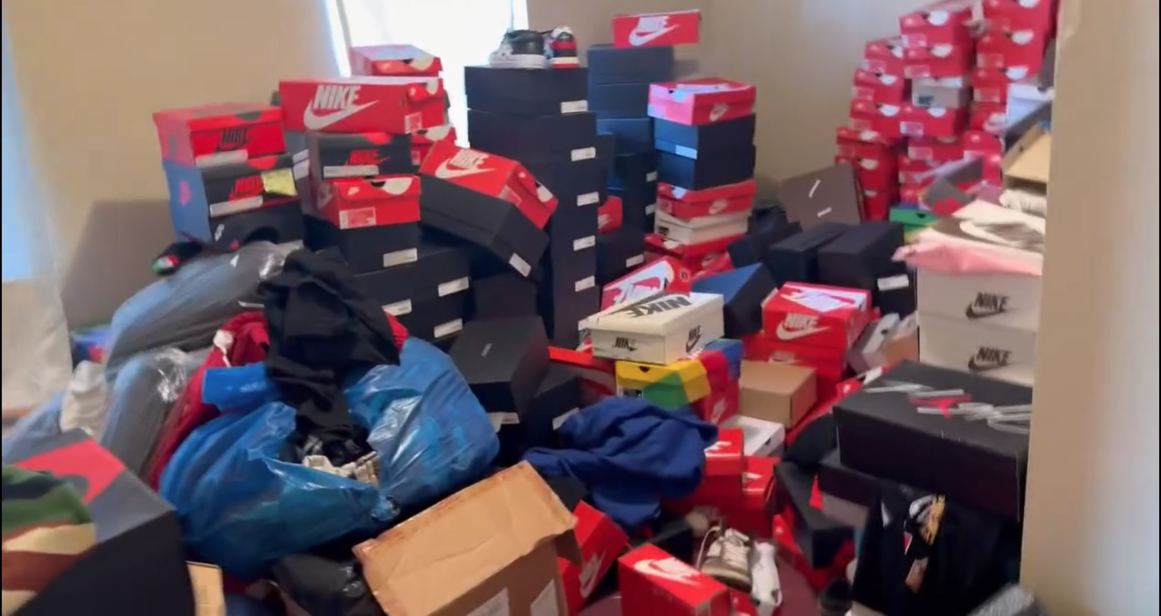 Police Seize $1.4 Million Worth of Stolen Nikes and Items in LA Home