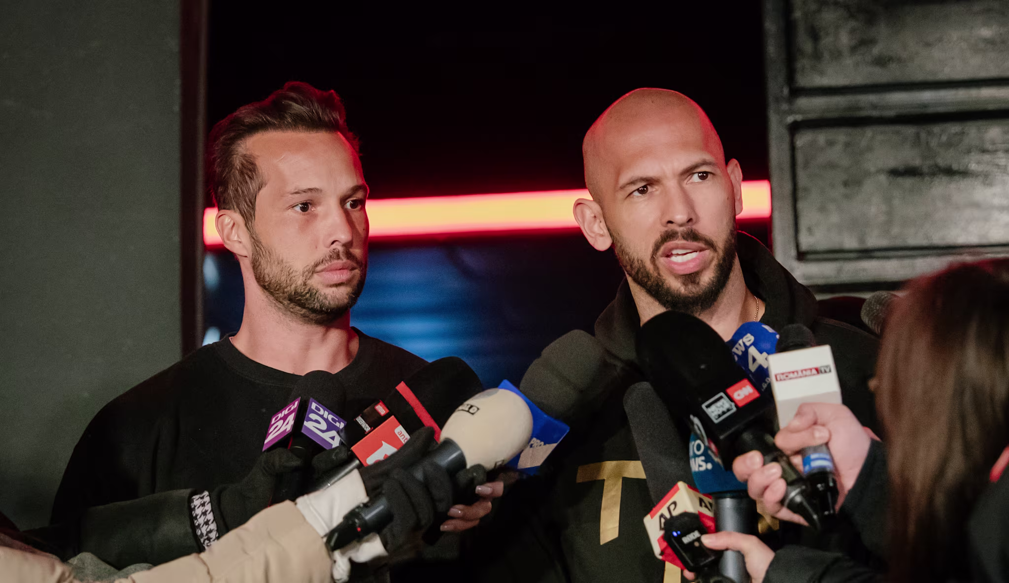 Tate Brothers Return To Romania After US Visit
