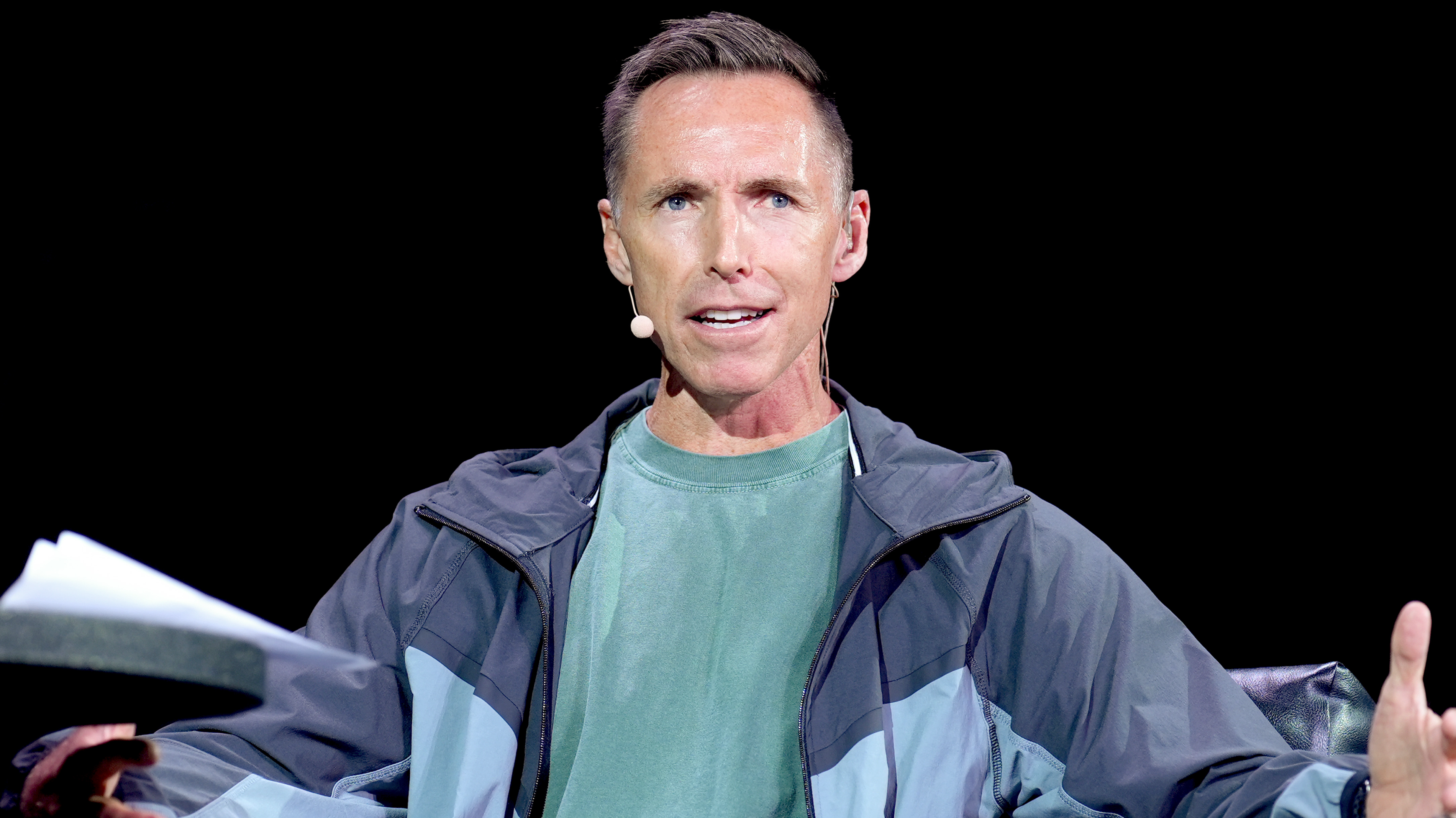 Steve Nash speaks onstage during Fanatics Fest NYC 2025 at Javits Center on June 21, 2025 in New York City.