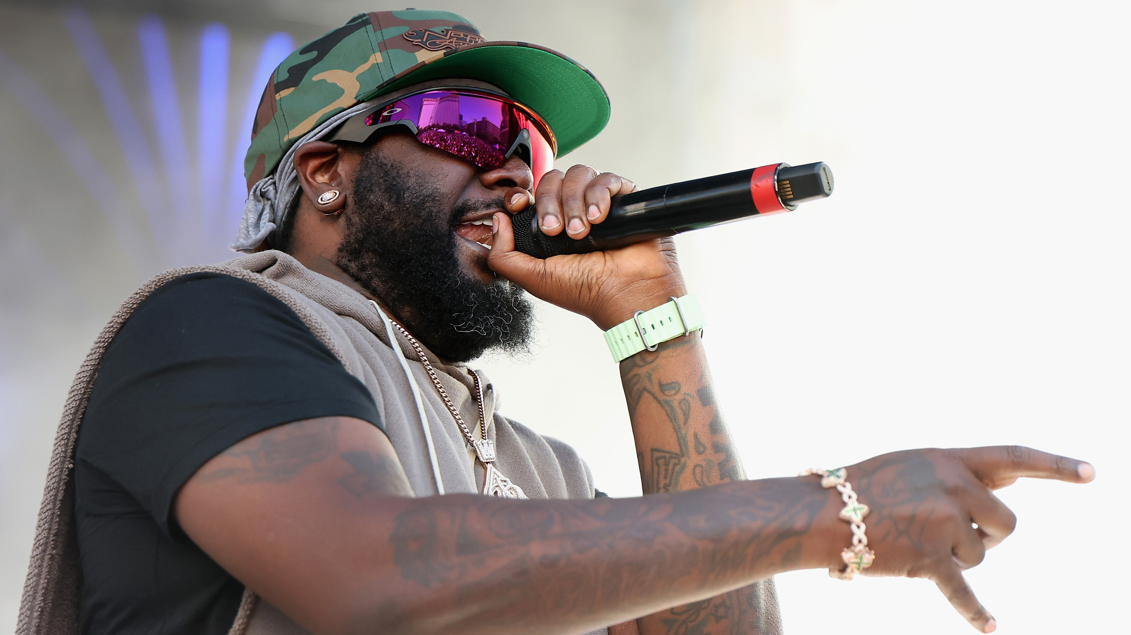 T-Pain performs before Game Four of the 2026 Stanley Cup Final between the Carolina Hurricanes and the Vegas Golden Knights at Toshiba Plaza T-Mobile Arena on June 09, 2026 in Las Vegas, Nevada.