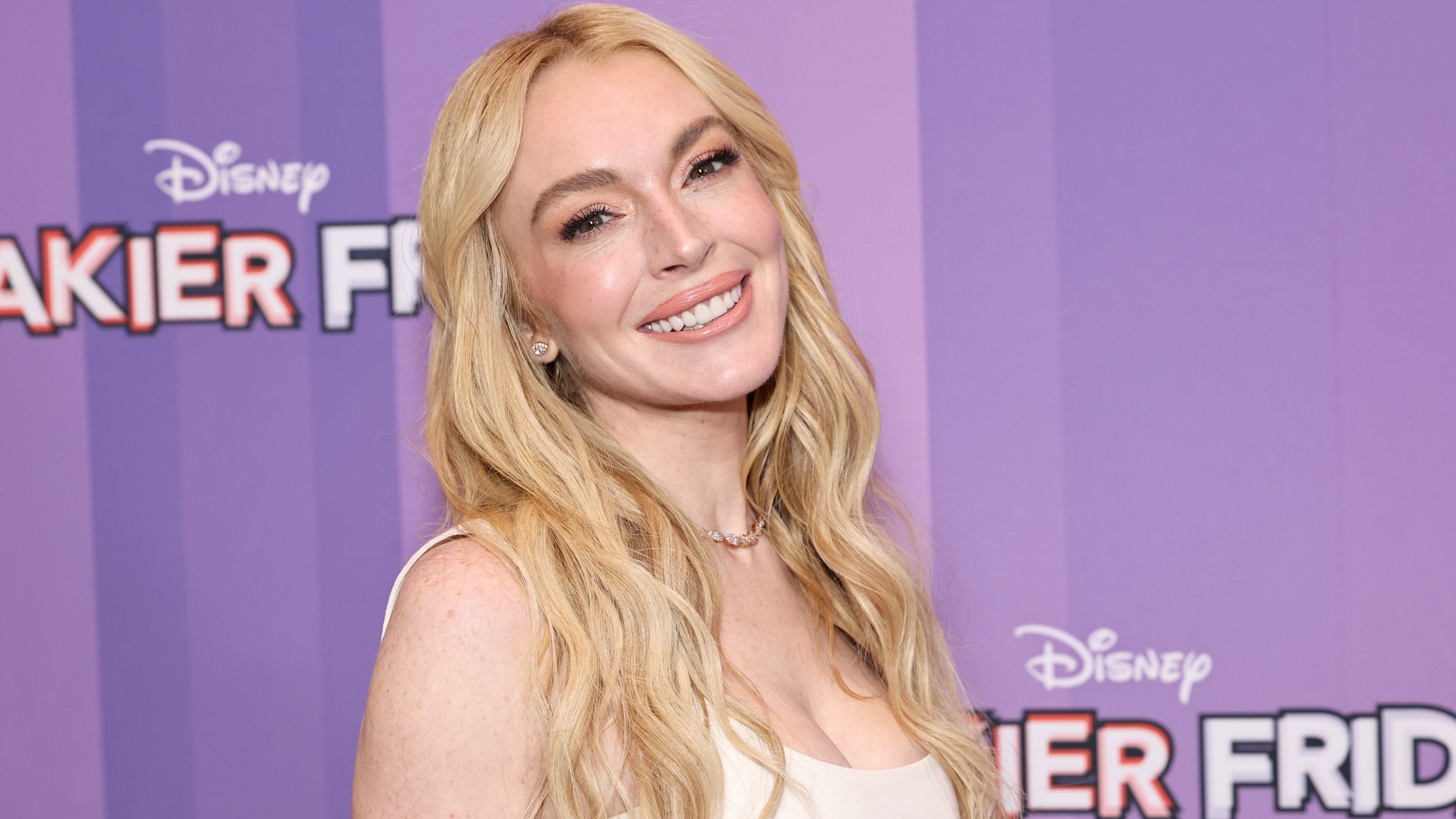 Lindsay Lohan attends the Freakier Friday NYC Special Screening on July 28, 2025 in New York City. 