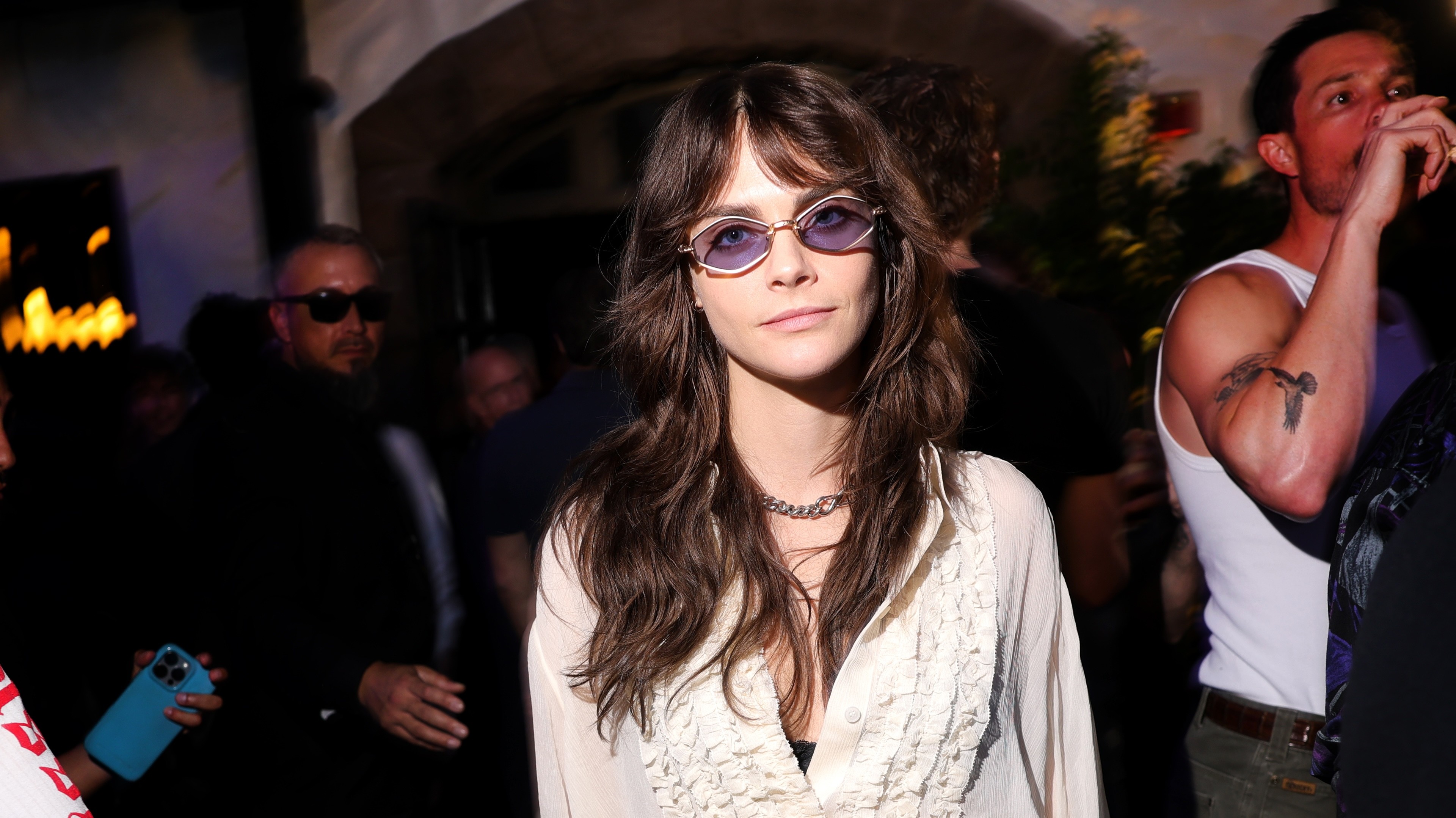 Cara Delevingne attends The Abbey's 35th Anniversary at The Abbey on May 20, 2026 in West Hollywood, California. 