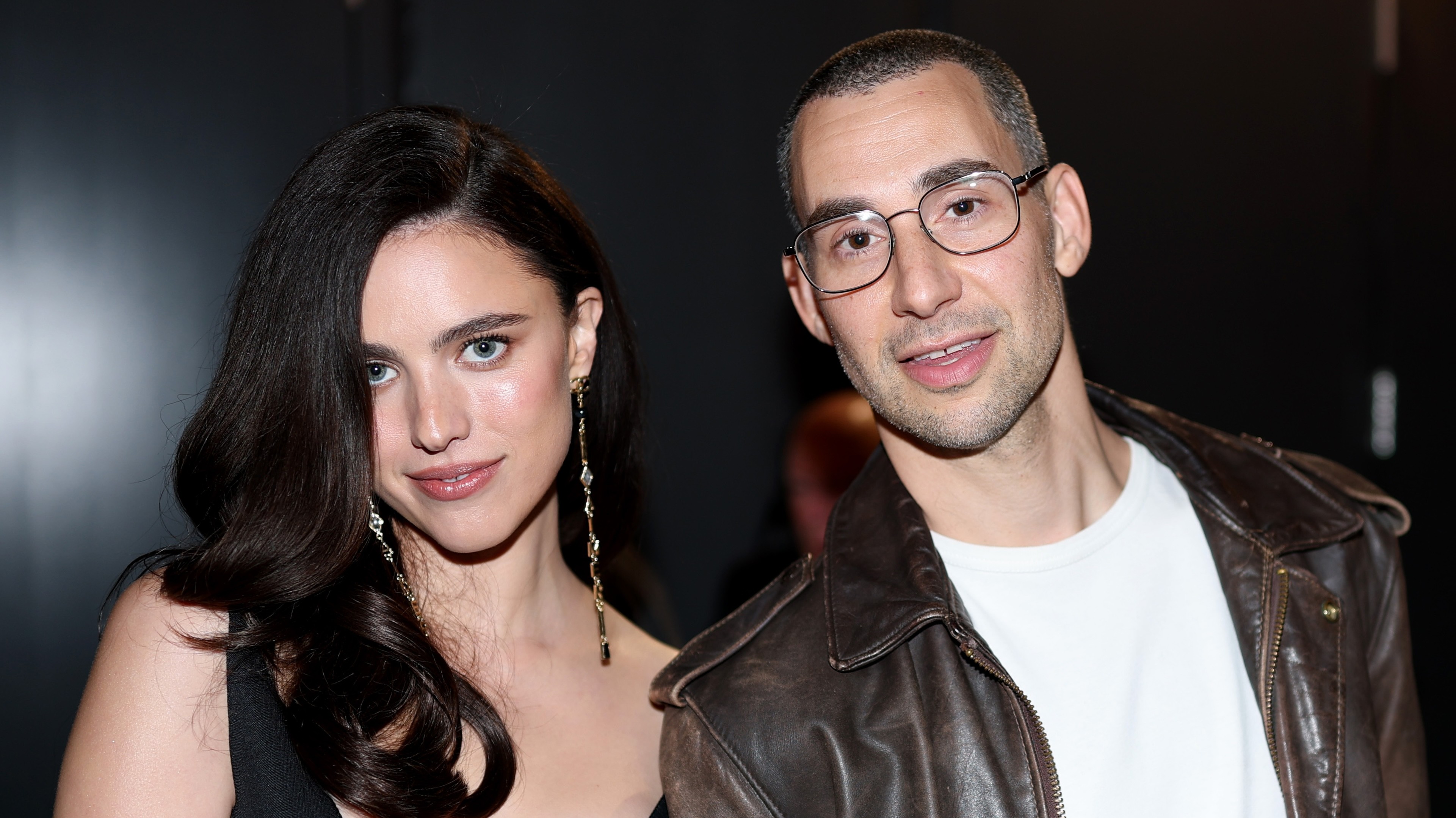  Margaret Qualley(L) and Jack Antonoff attend the 68th GRAMMY Awards at Crypto.com Arena on February 01, 2026 in Los Angeles, California. 