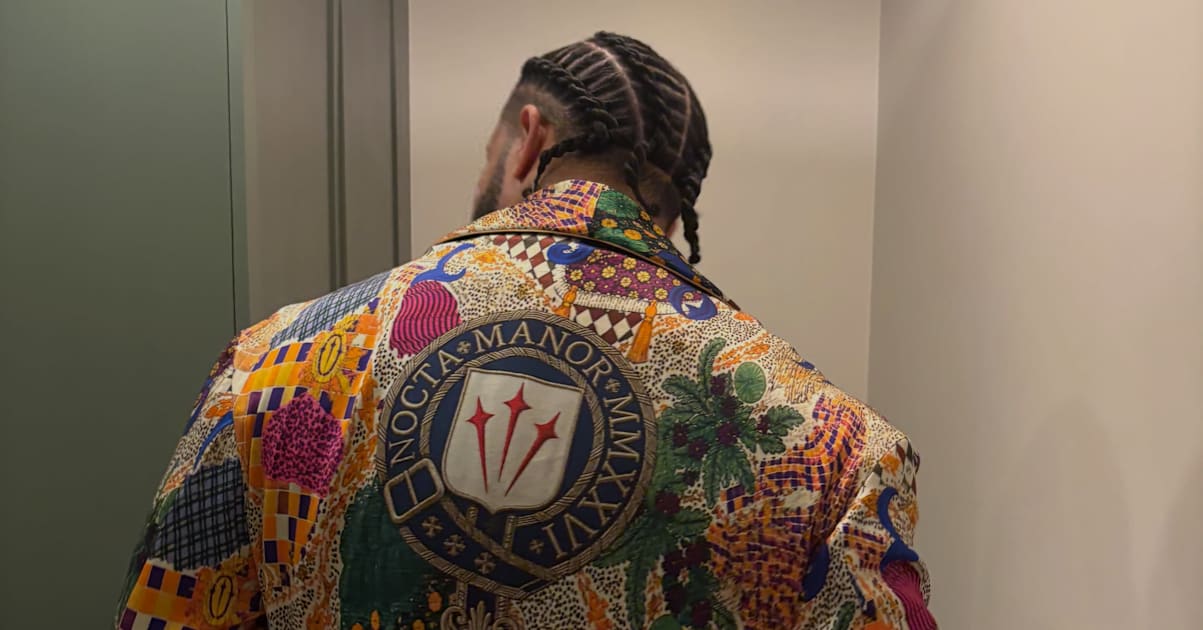 Drake’s Custom “NOCTA Manor” Silk Robe Revealed by Designer Domenico Formichetti