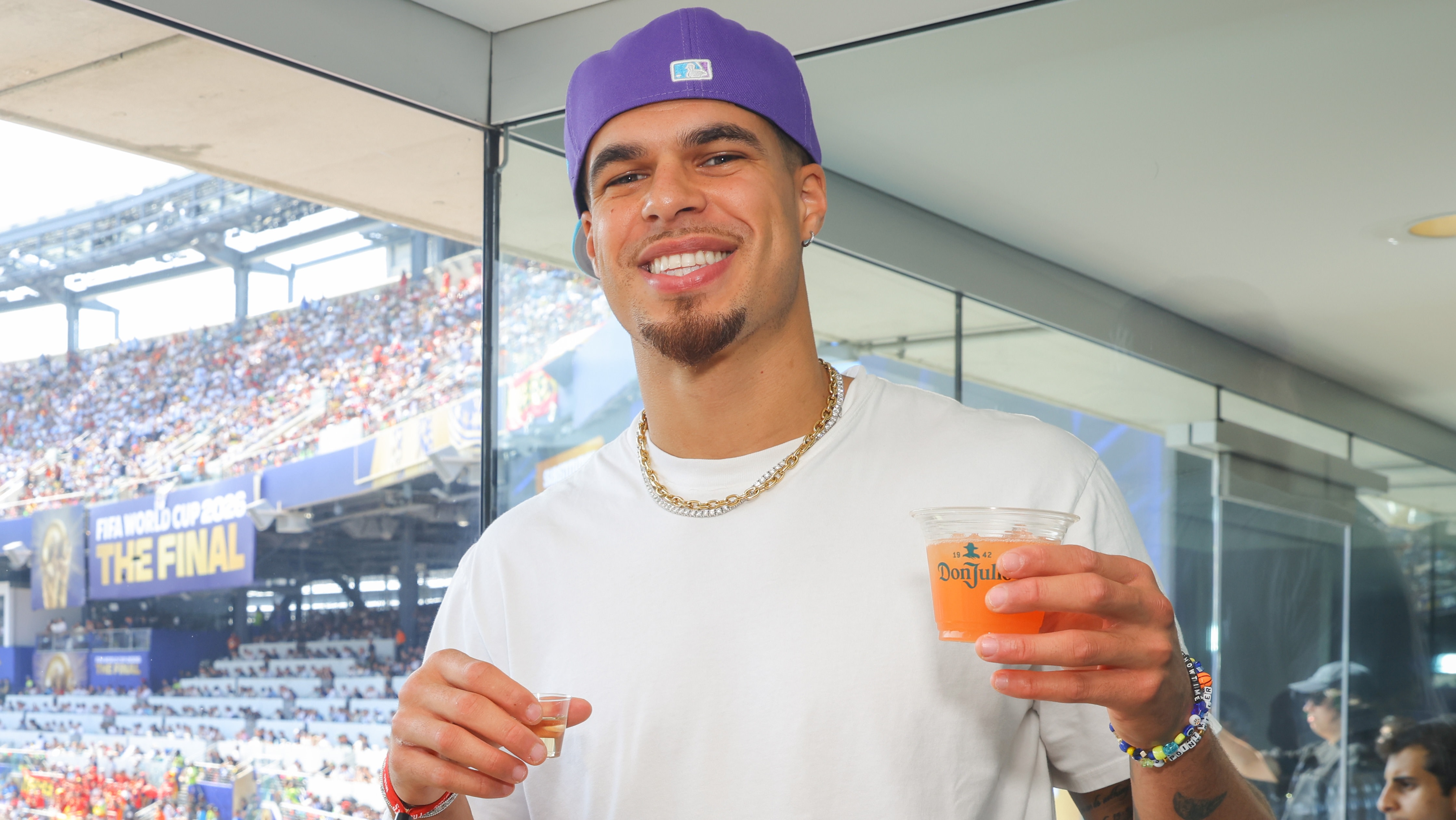 Michael Porter Jr. attends Tequila Don Julio 1942 FIFA World Cup™ 2026 Suite at New York New Jersey Stadium on July 19, 2026 in East Rutherford, New Jersey. 