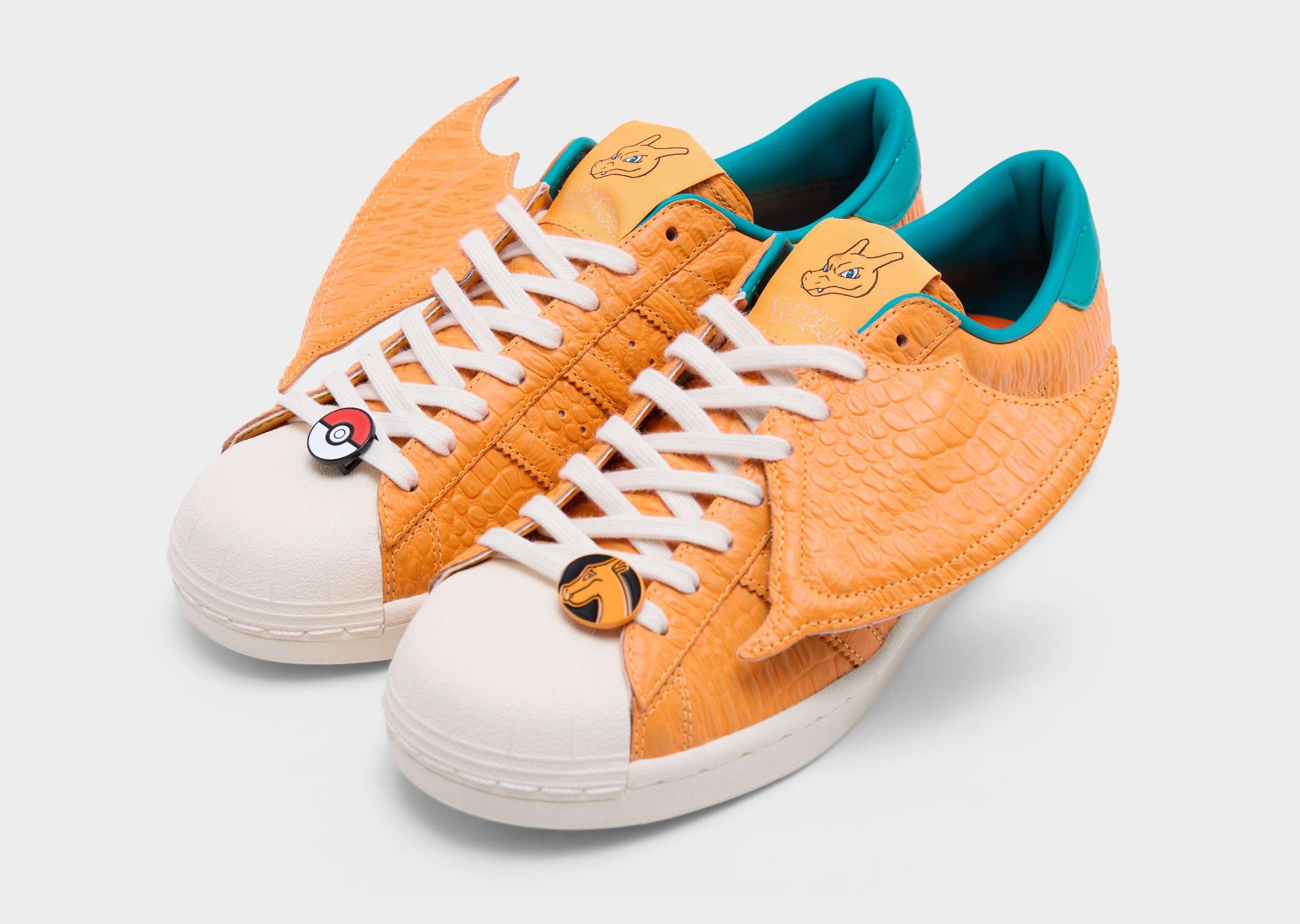 Charizard-inspired Adidas Superstar
