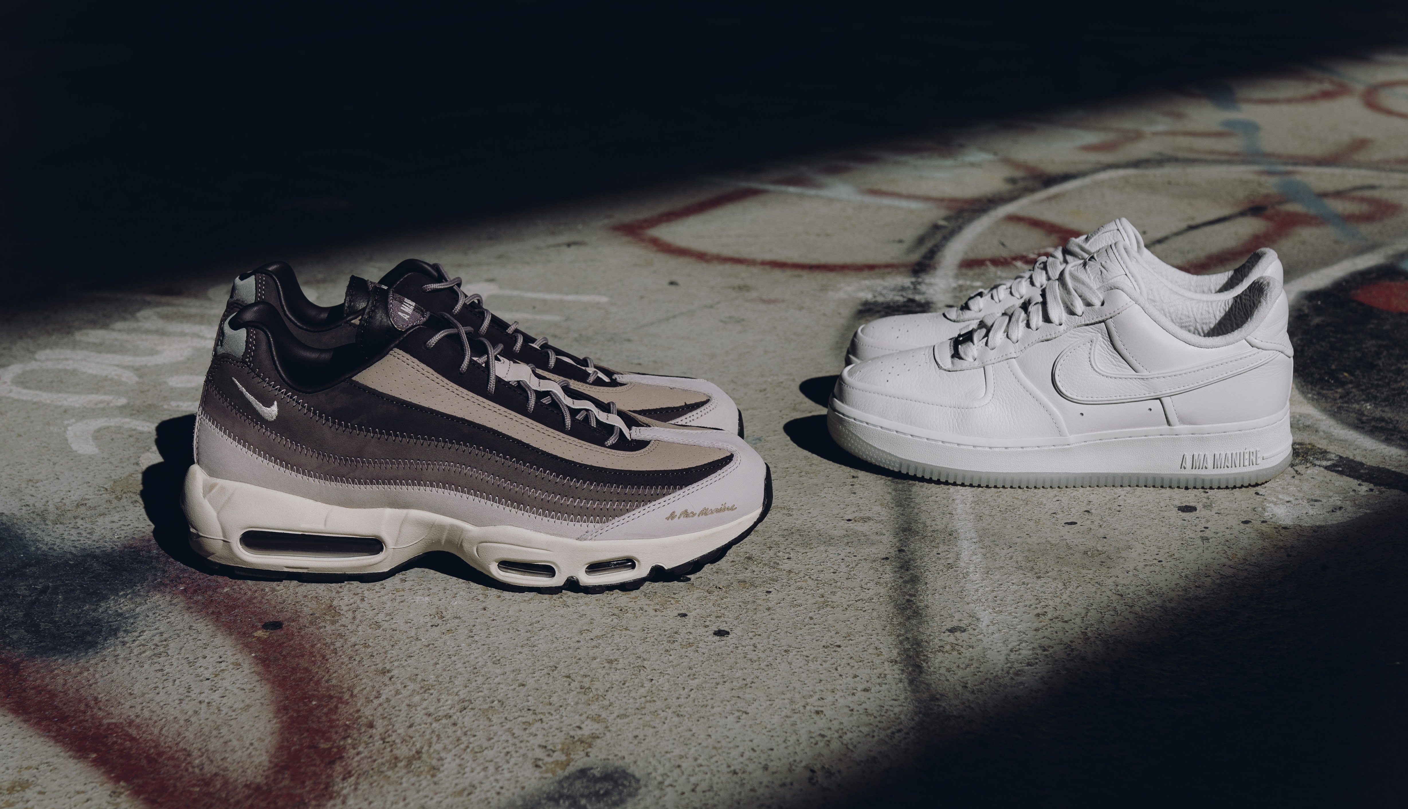 A Ma Maniére x Nike Air Force 1 and Air Max 95